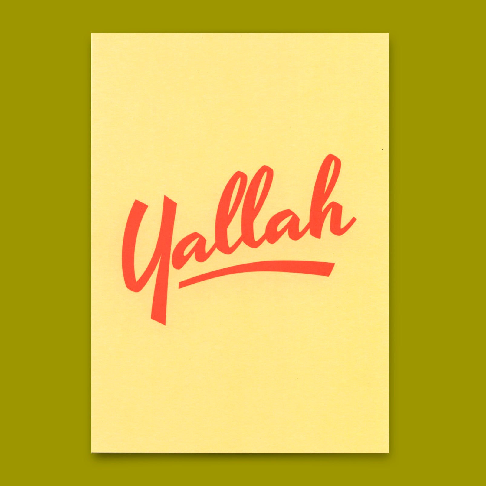 Postcard "Yallah" | Cool card for every occasion