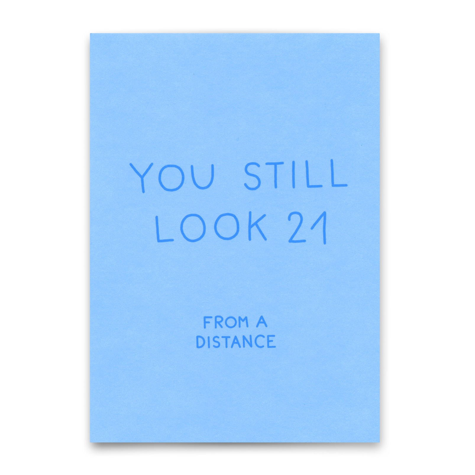 Postcard "You still look 21" | Funny card with saying for birthday