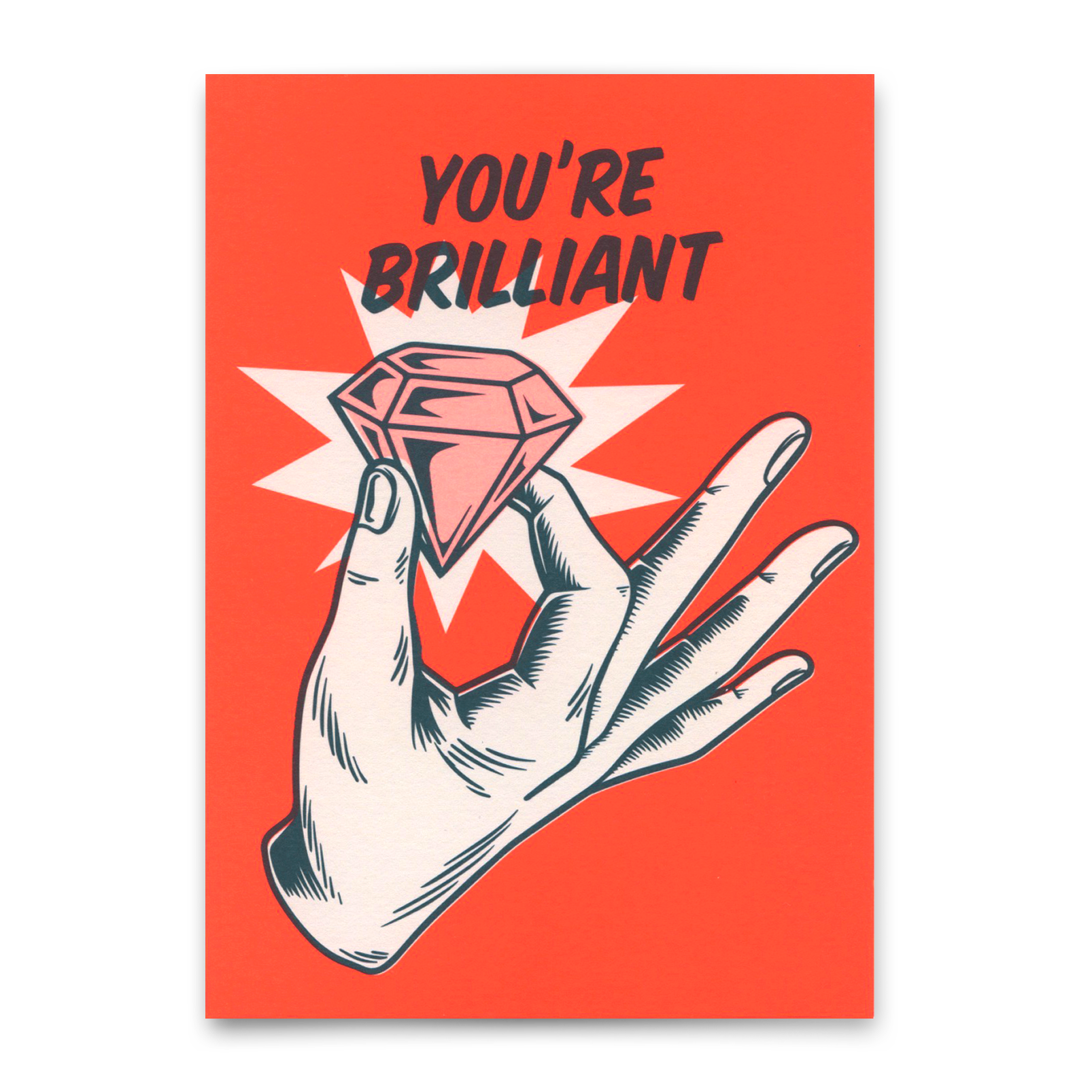 Postcard "You're brilliant" | Special card with saying