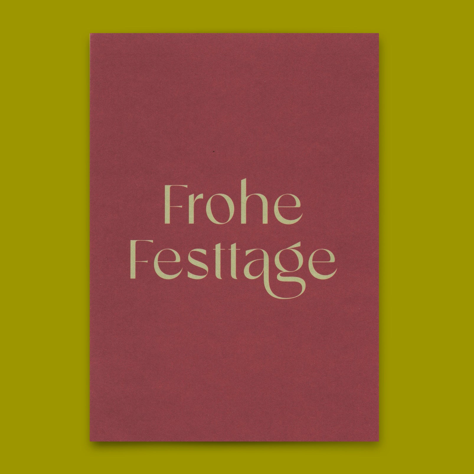Postkarte "Frohe Festtage" | Schöne Karte zu Weihnachten