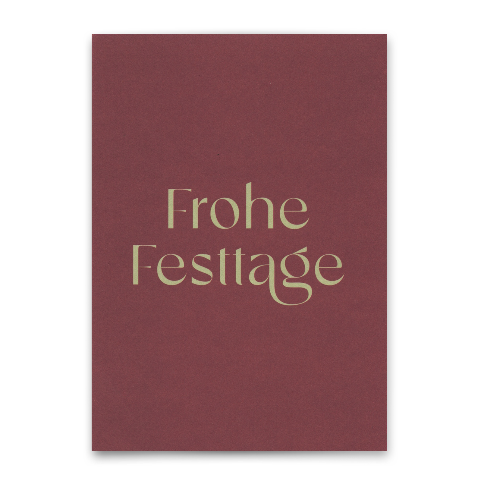 Postkarte "Frohe Festtage" | Schöne Karte zu Weihnachten