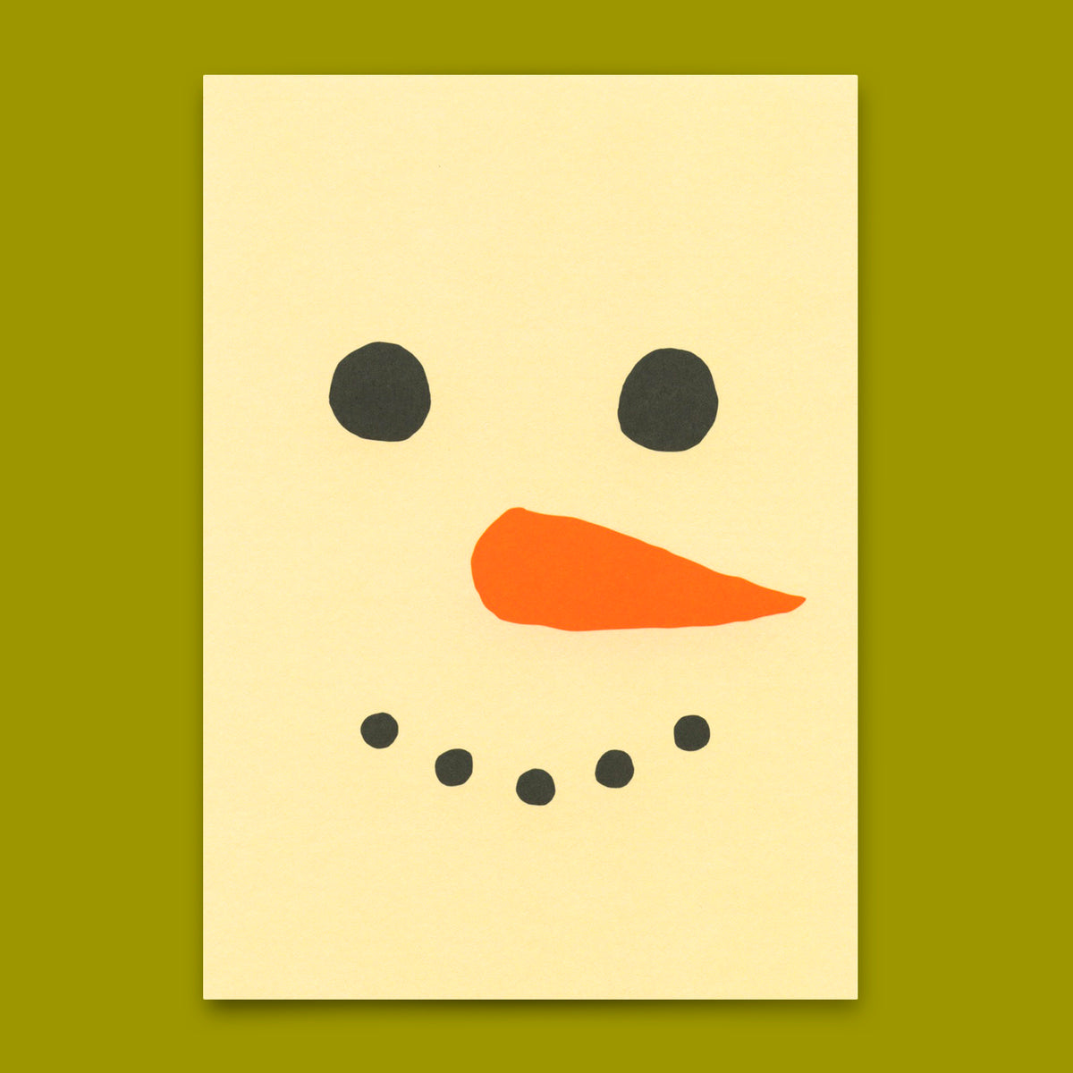 Postkarte "Snowman" | Coole Karte zu Weihnachten