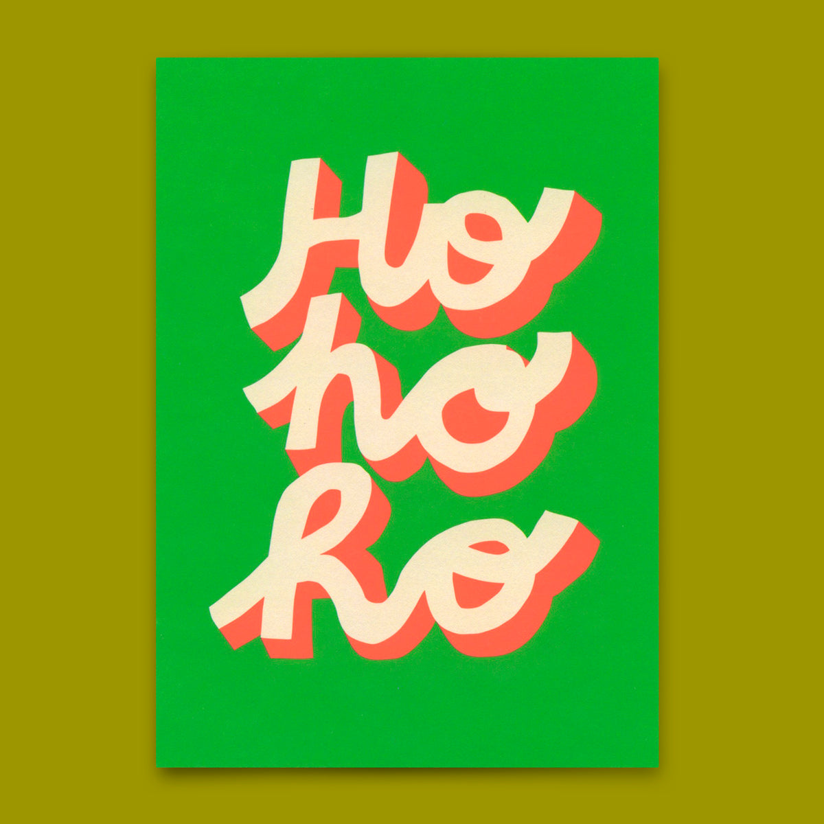 Postkarte "HoHoHo" | Schöne Karte zu Weihnachten