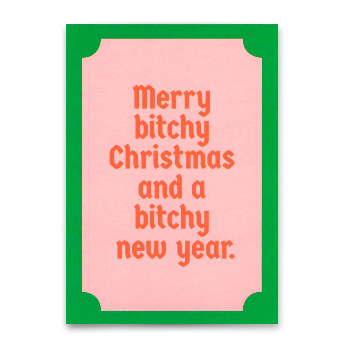 Postkarte "Merry bitchy Xmas" | Lustige Karte zu Weihnachten