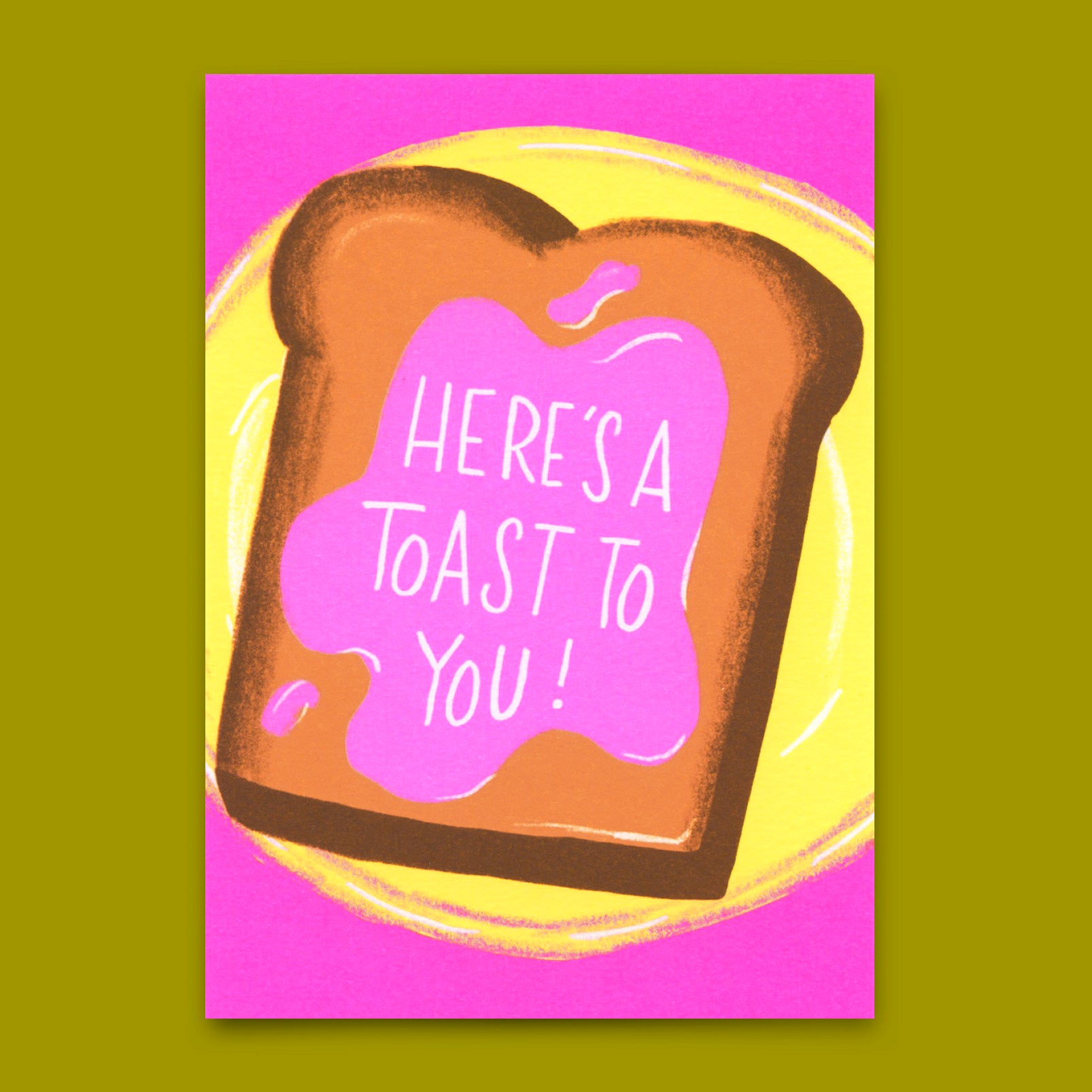 Postcard "Toast to you" | Funny card for every occasion