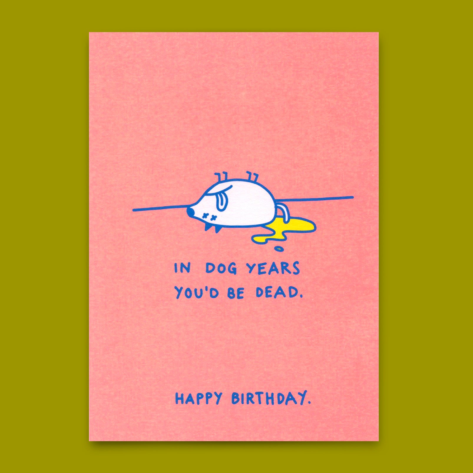 Postcard "Dog years" | Funny card with dog motif for birthday