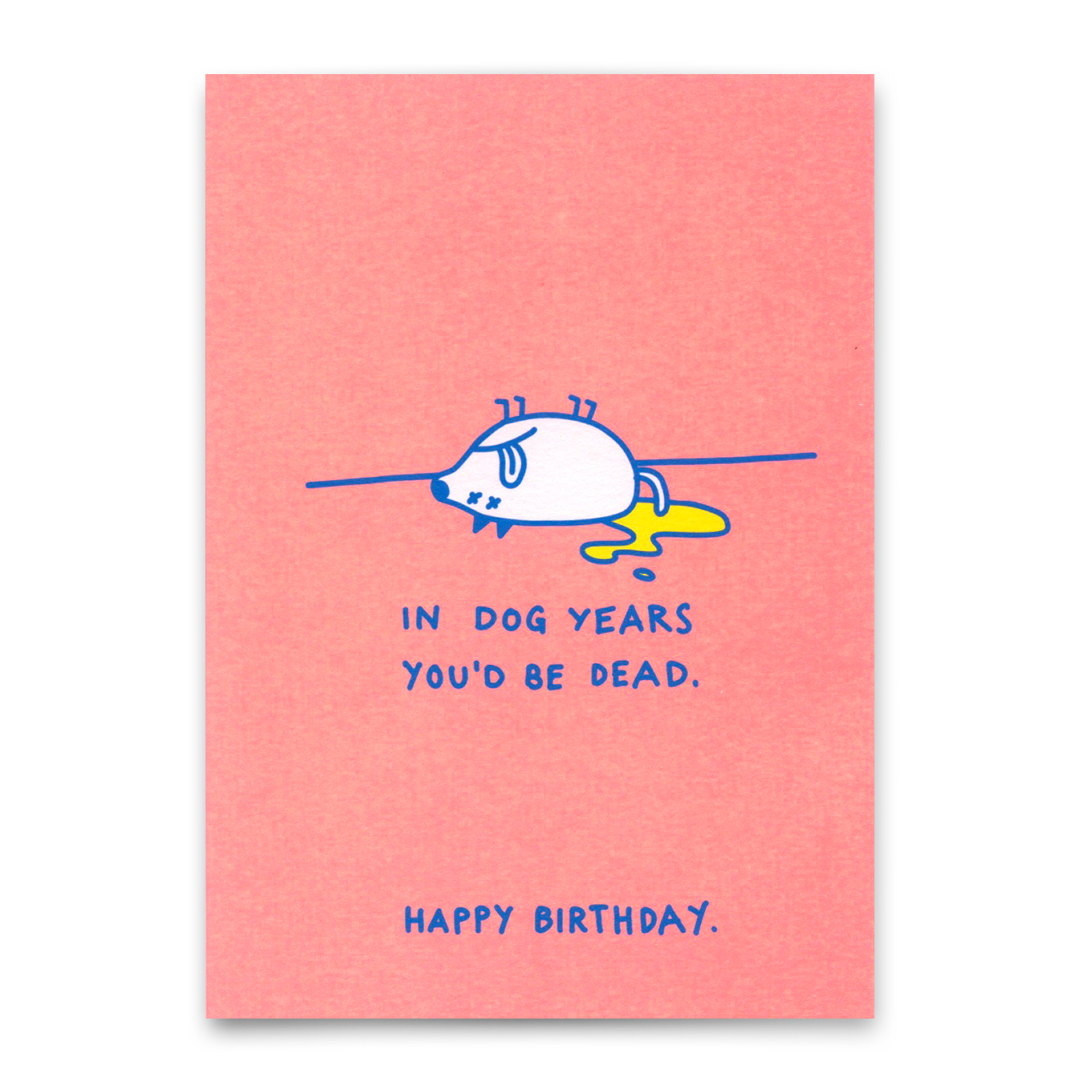 Postcard "Dog years" | Funny card with dog motif for birthday