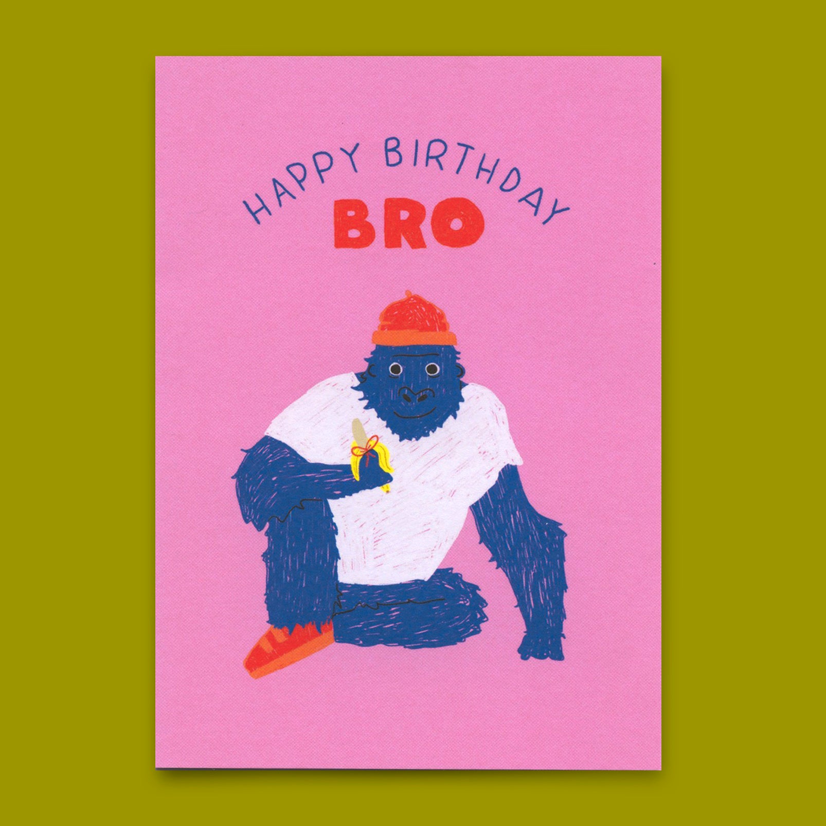 Postkarte "Happy Birthday, Bro" | Coole Karte zum Geburtstag