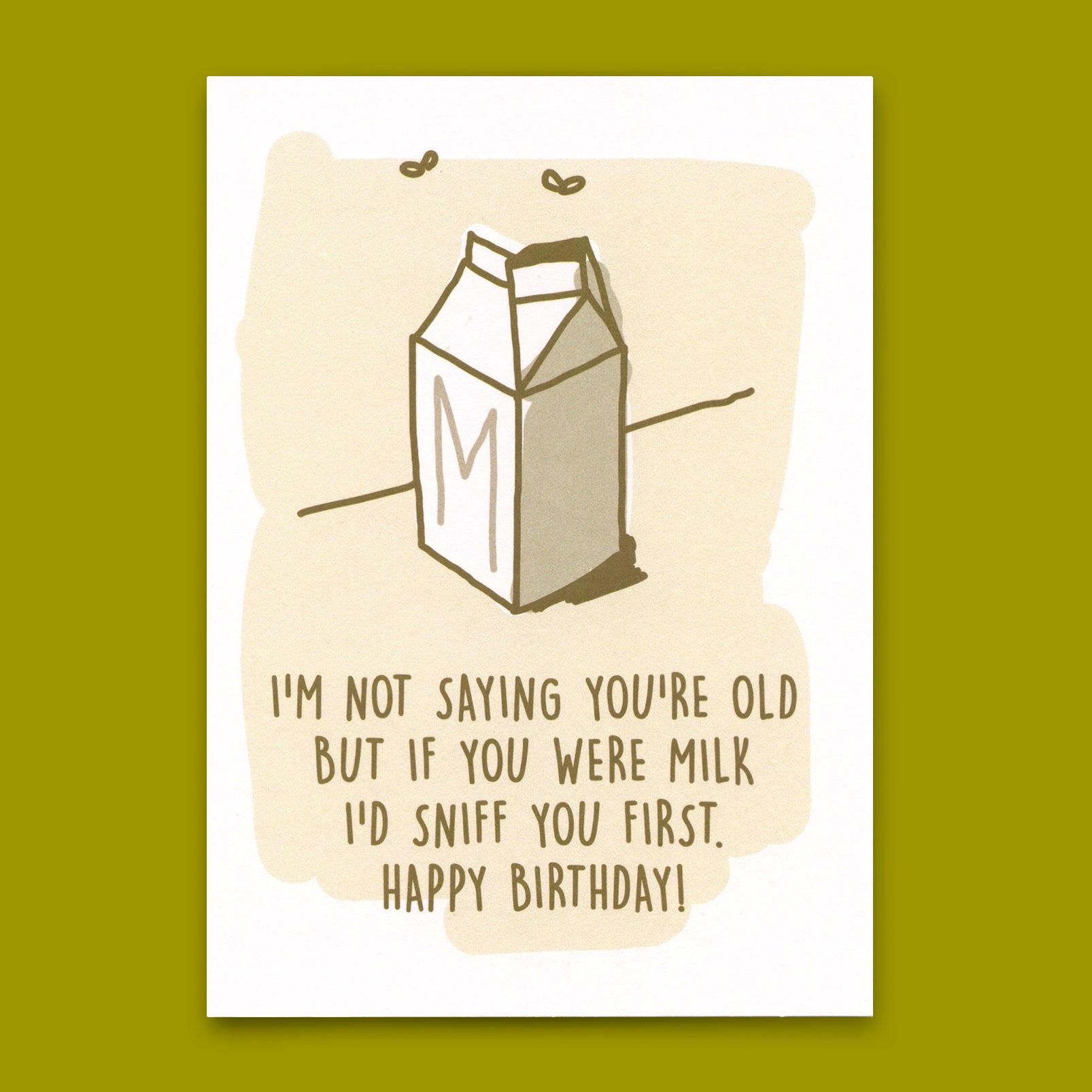 Postcard "If you were milk" | Funny card with saying for birthday