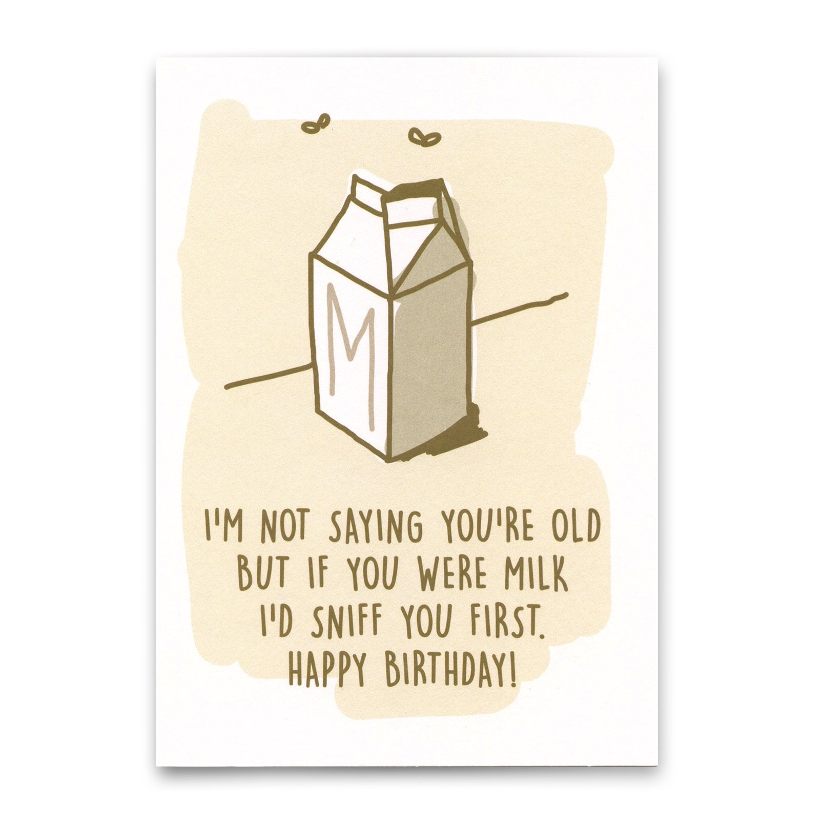 Postcard "If you were milk" | Funny card with saying for birthday