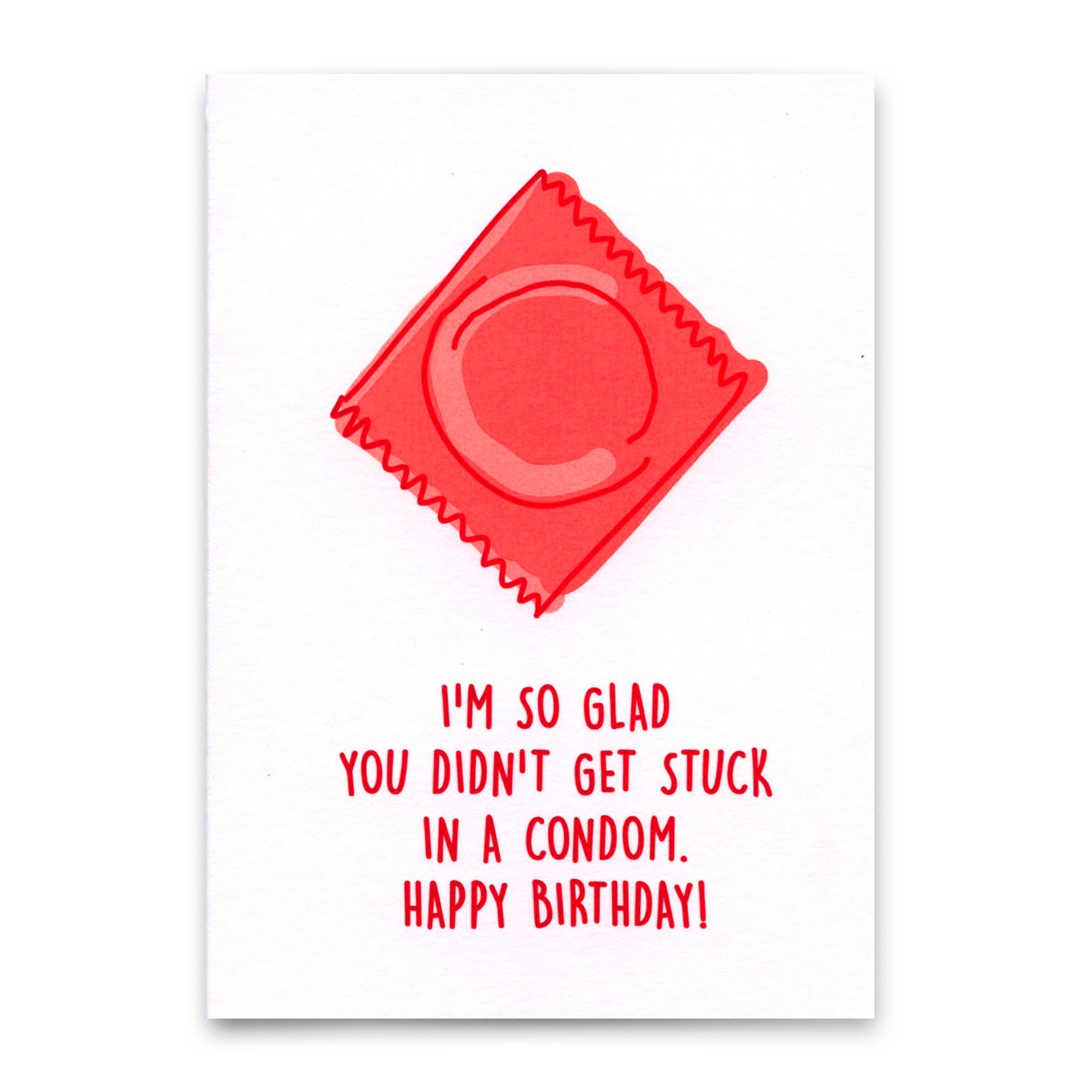 Postcard "Condom" | Funny card with saying for birthday