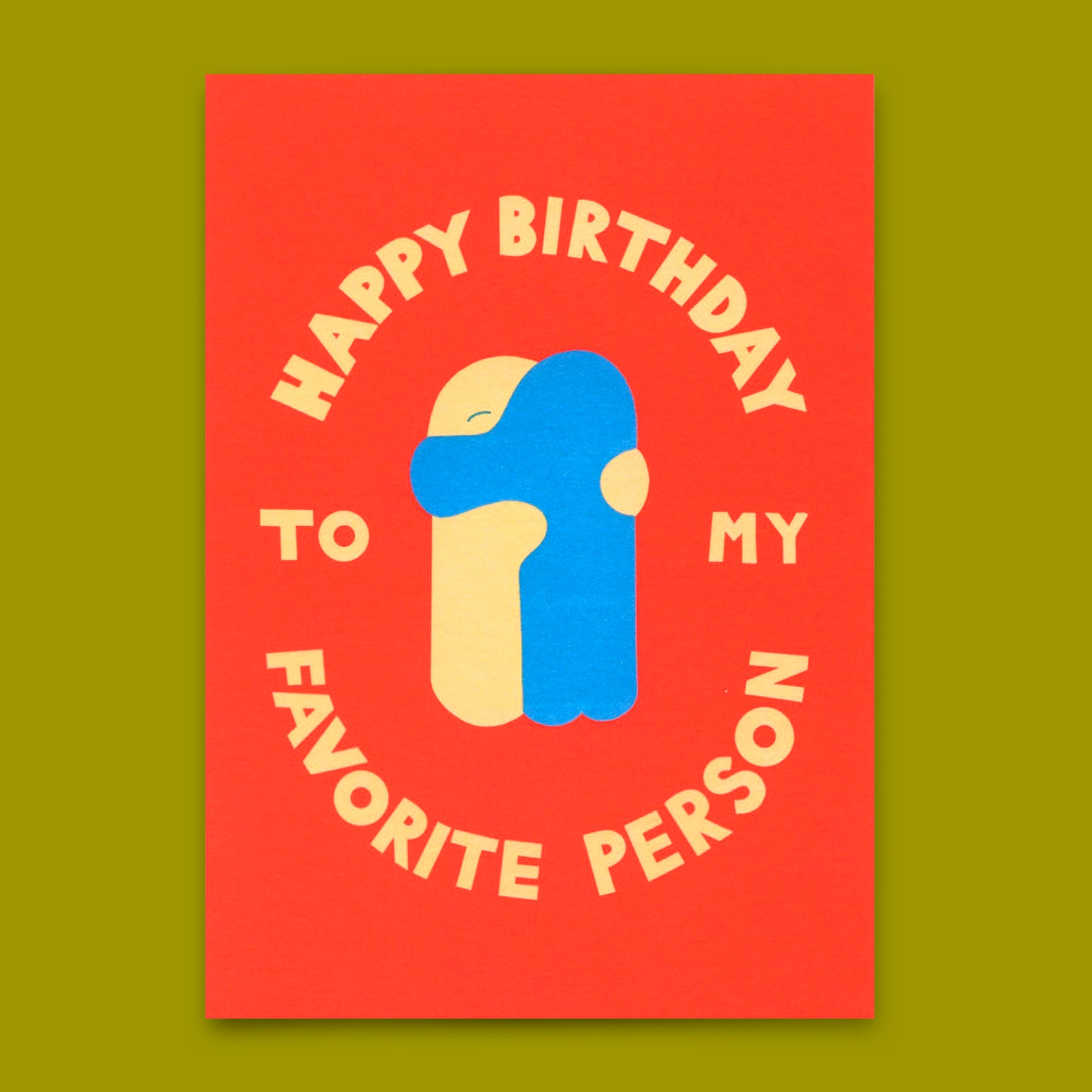 Postcard "To my favorite person" | Special birthday card