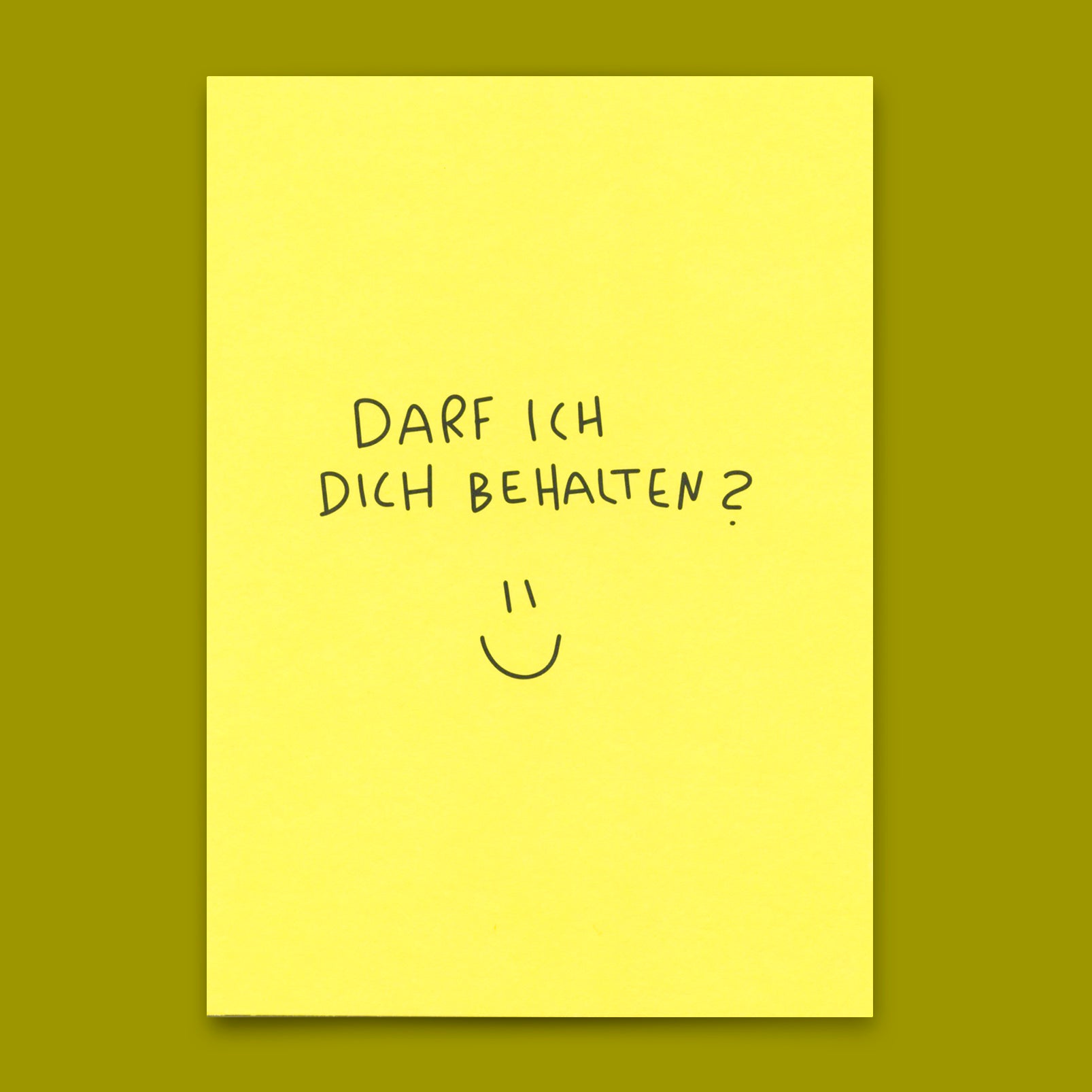 Postkarte "Darf ich dich behalten?" | Besondere Karte für Verliebte