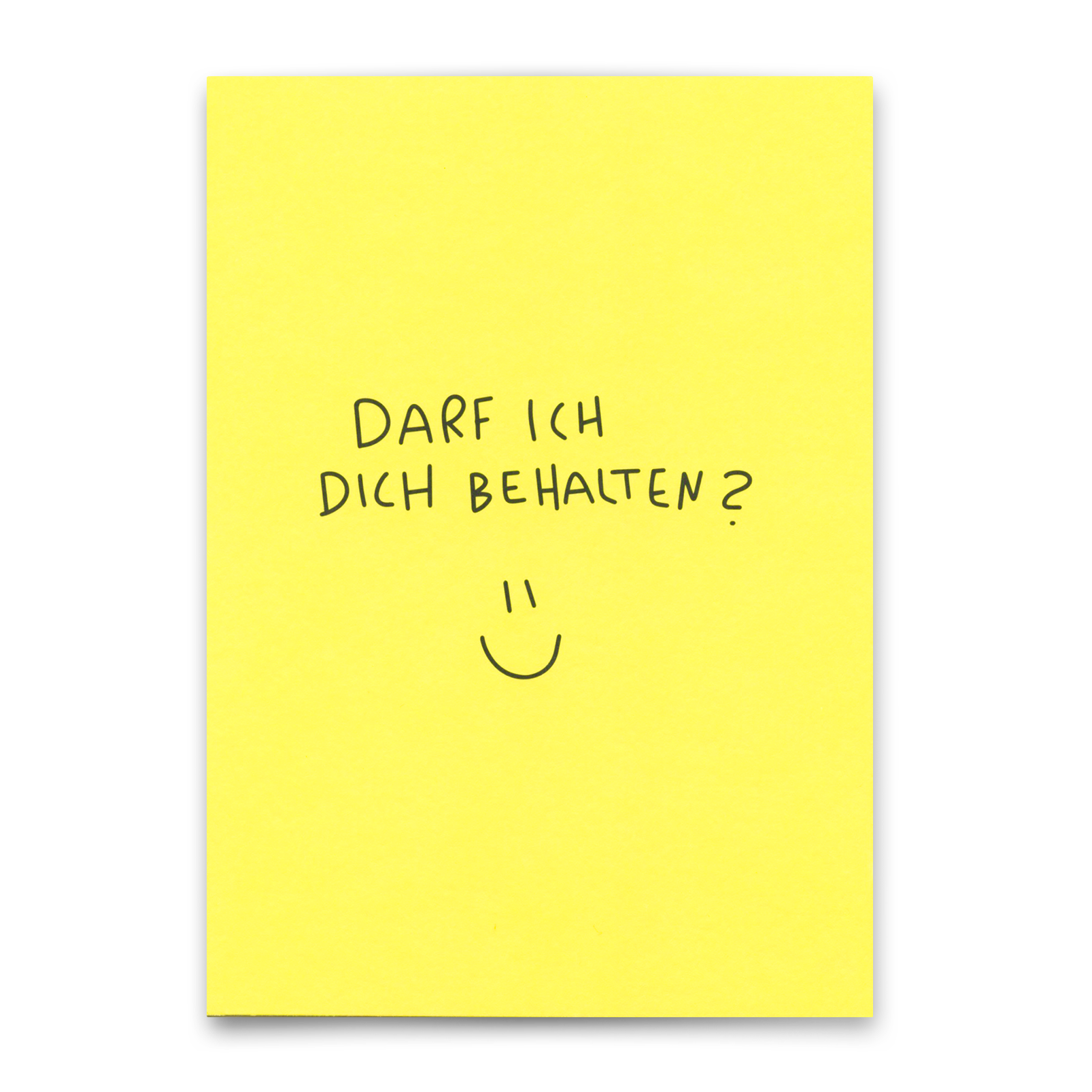 Postkarte "Darf ich dich behalten?" | Besondere Karte für Verliebte