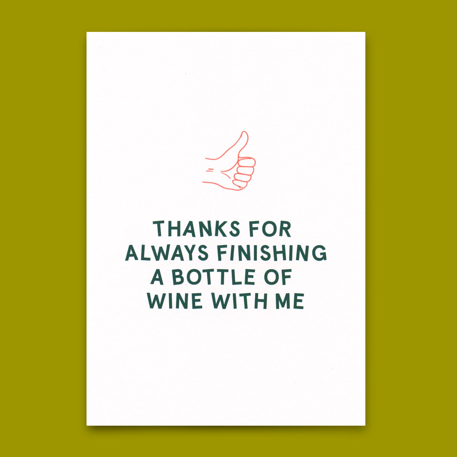 Postkarte "Finishing a bottle of wine" | Lustige Karte für jeden Anlass