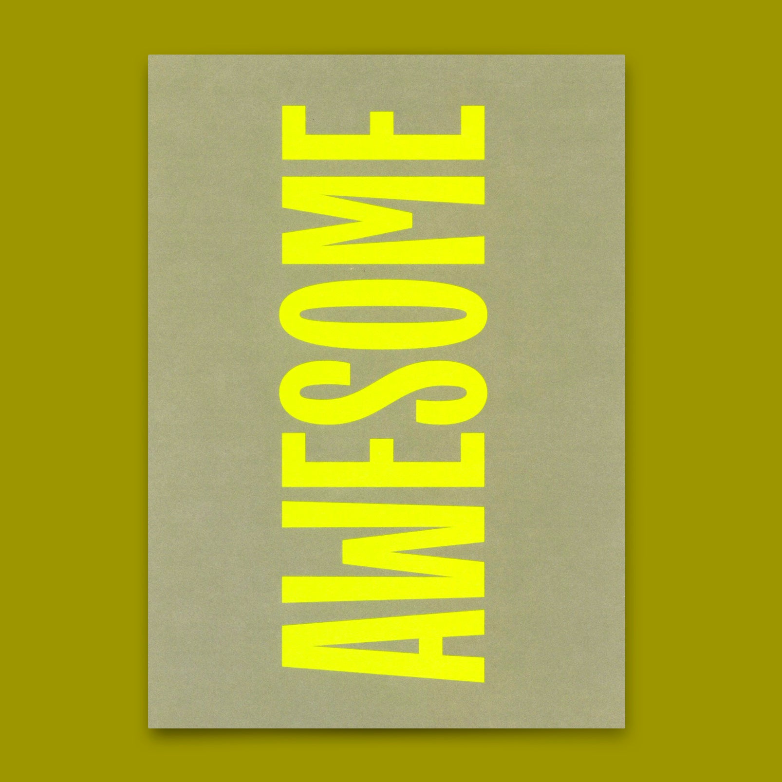 Postkarte "Awesome" | Schöne Karte für jeden Anlass