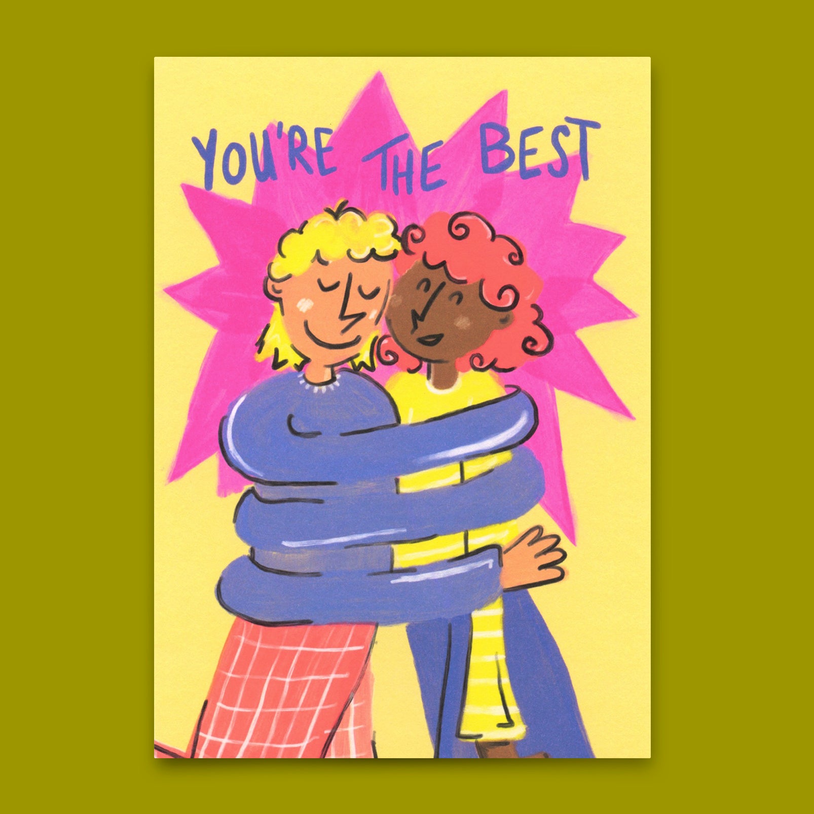 Postcard "You're the best" | Beautiful card for every occasion