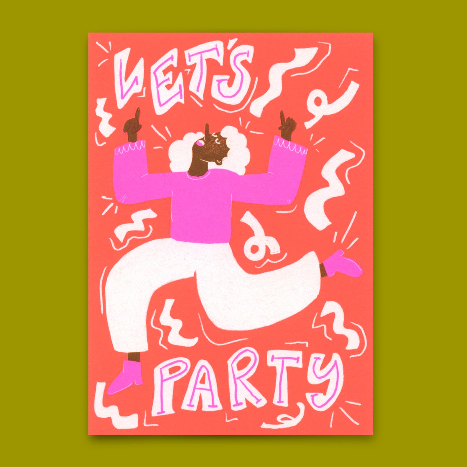 Postcard "Let's Party" | Cool card for every occasion