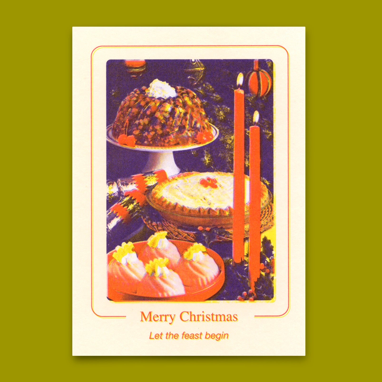 Postkarte "Christmas Feast" | Coole Karte zu Weihnachten