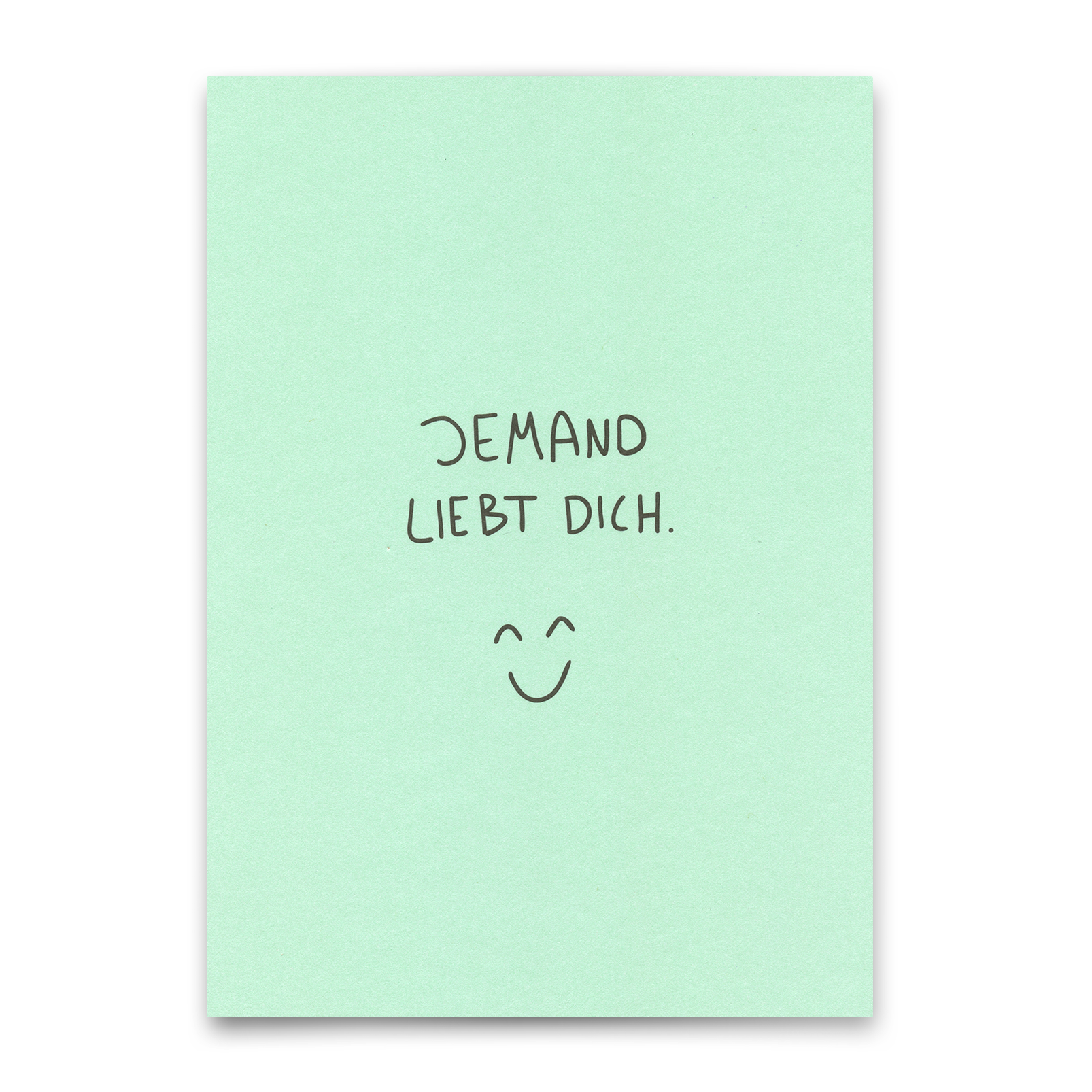 Postkarte "Jemand liebt dich" | Schöne Karte mit Spruch
