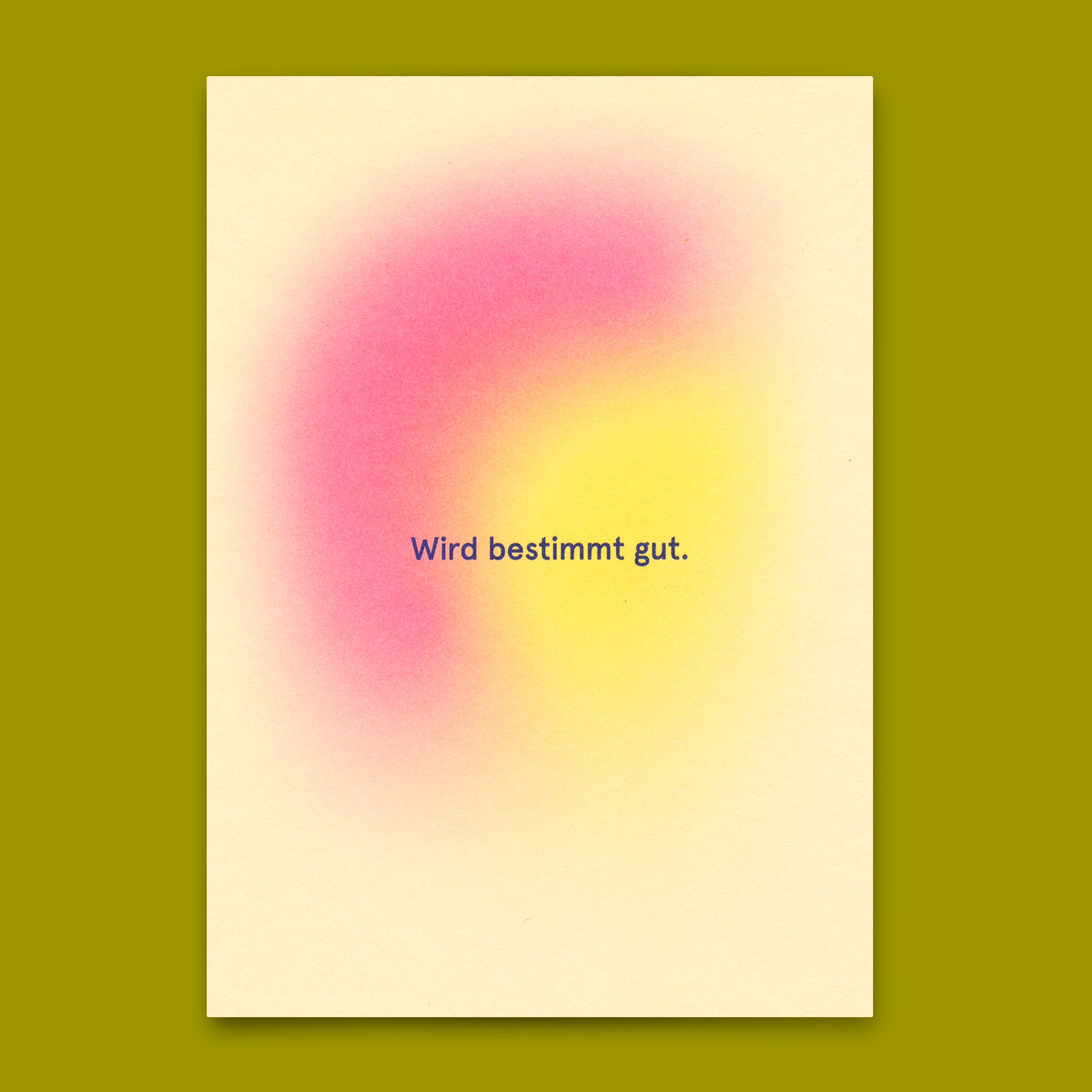 Postkarte "Wird bestimmt gut" | Besondere Karte mit Spruch