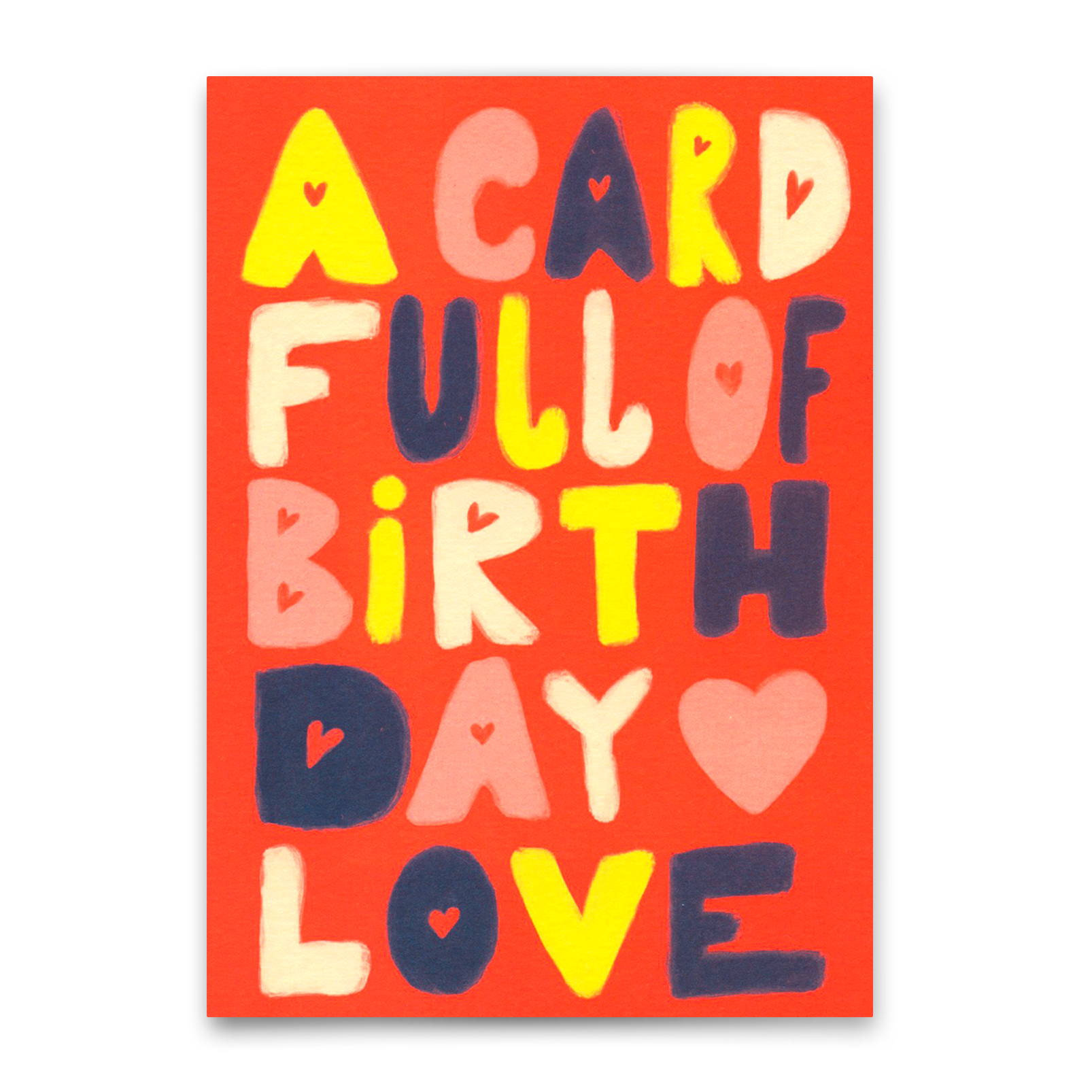 Postkarte "Birthday love" | Schöne Karte mit Spruch zum Geburtstag