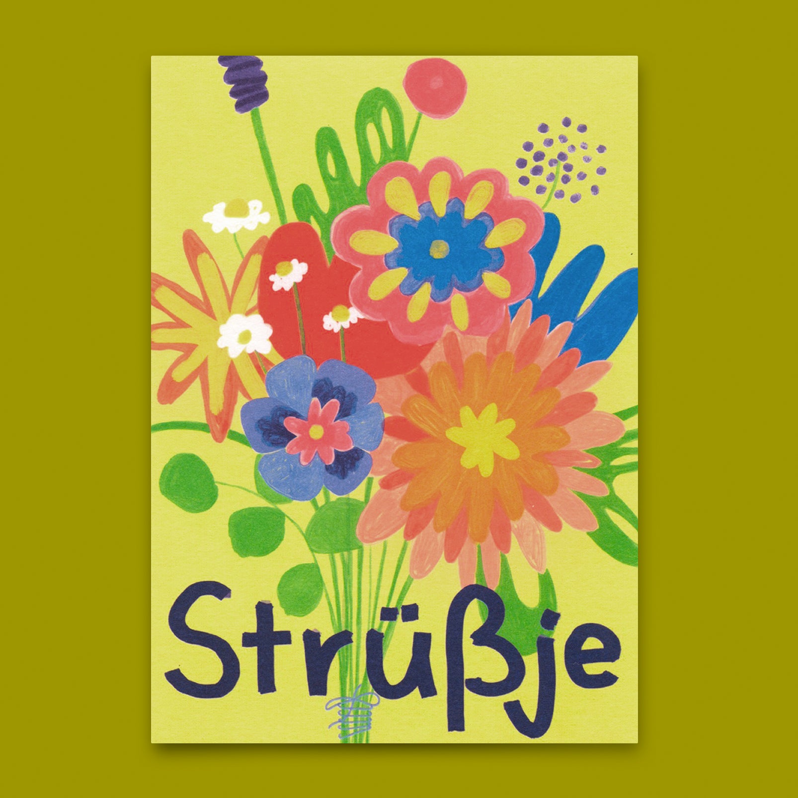 Postkarte "Strüßje" | Schöne Karte für jeden Anlass