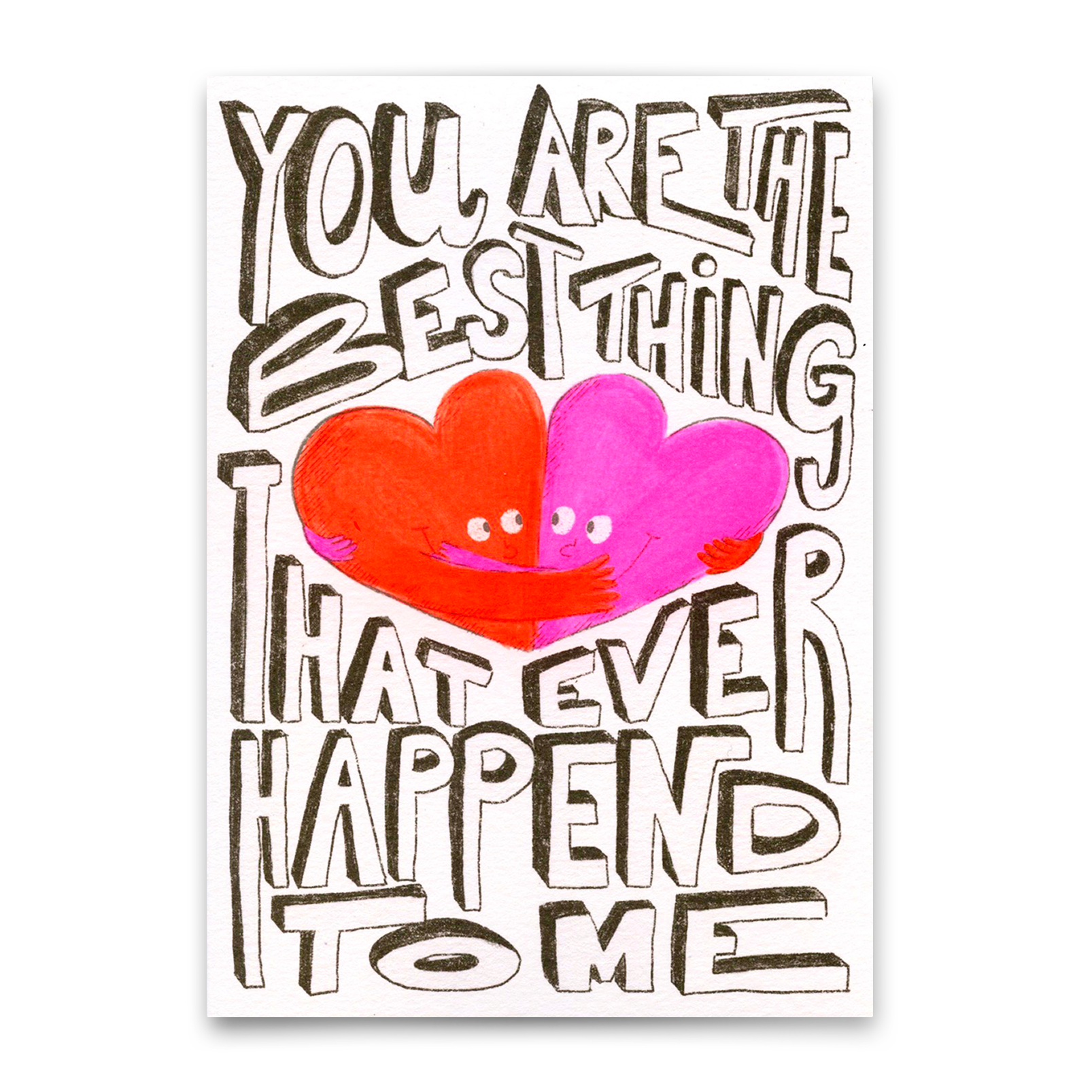 Postkarte "You are the best thing" | Schöne Karte für Verliebte