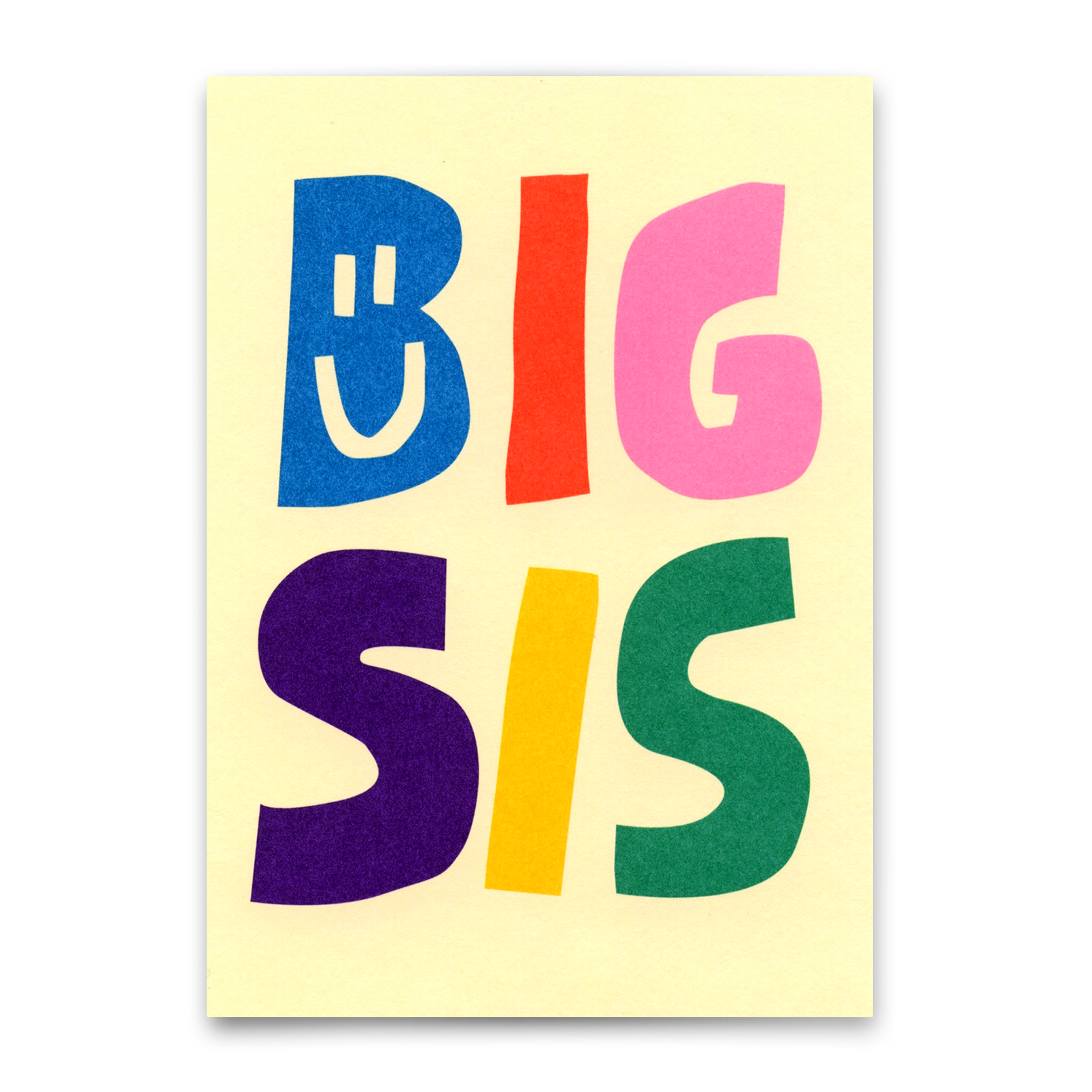 Postkarte "Big Sis" | Coole Postkarte für jeden Anlass
