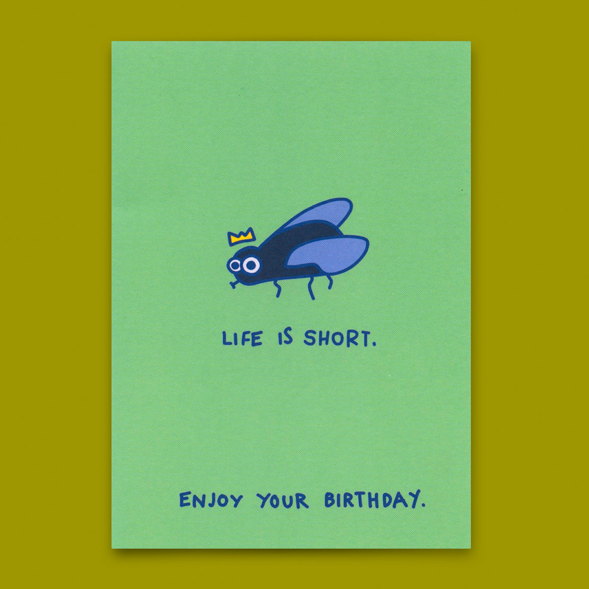 Postkarte "Life is short" | Lustige Karte zum Geburtstag