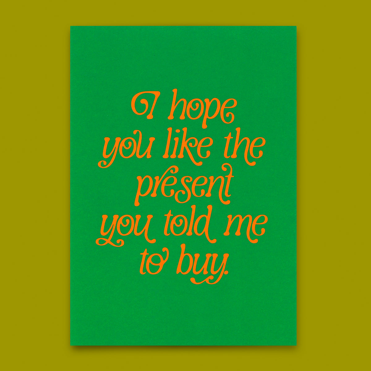 Postkarte "You like the present" | Besondere Karte zum Geburtstag