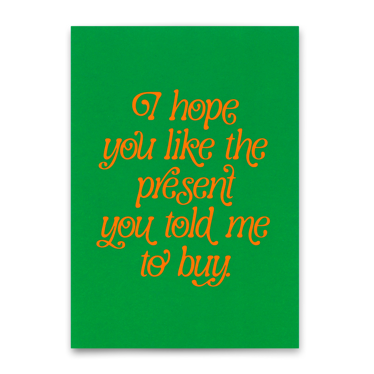 Postkarte "You like the present" | Besondere Karte zum Geburtstag