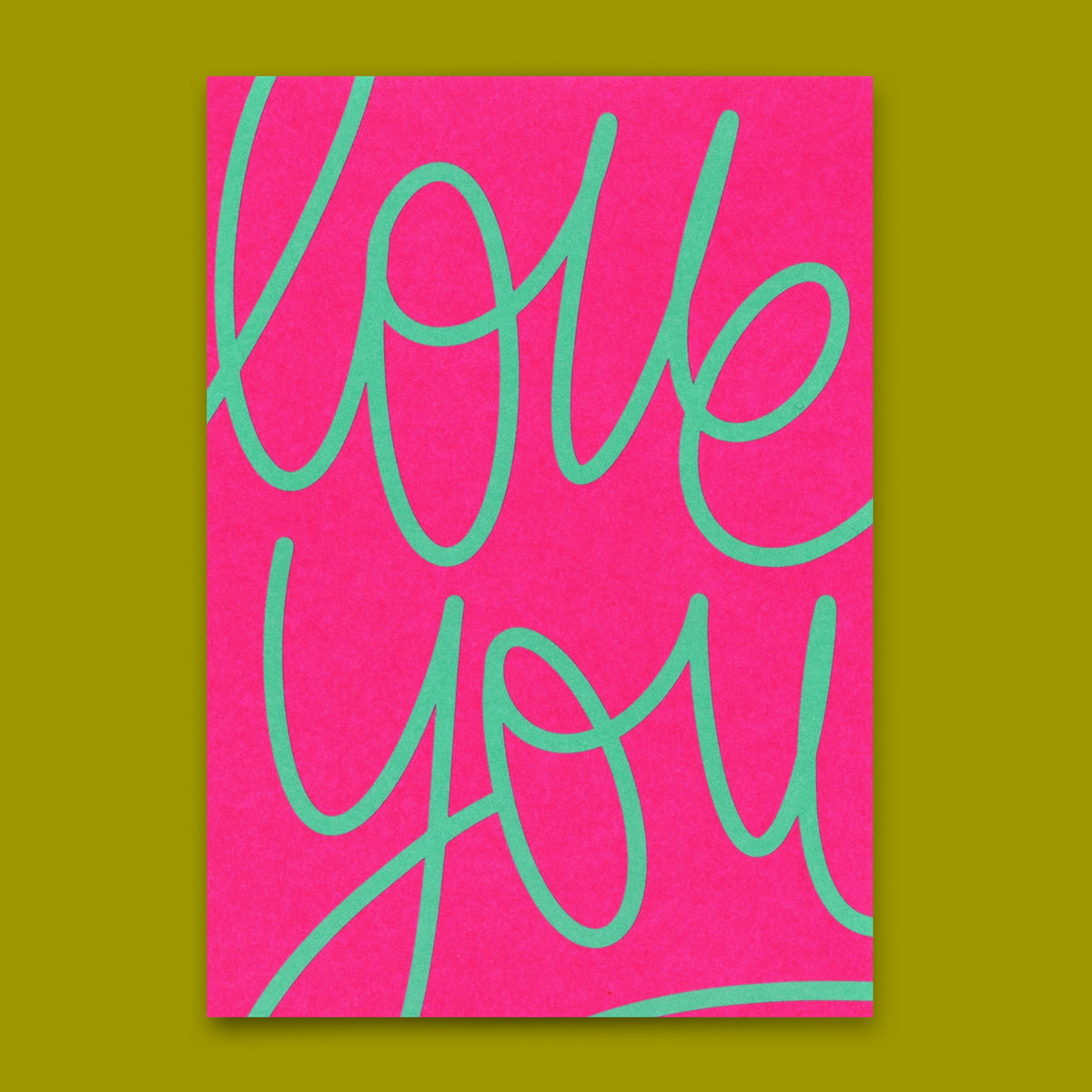 Postkarte "Love you Swing" | Besondere Karte für Verliebte