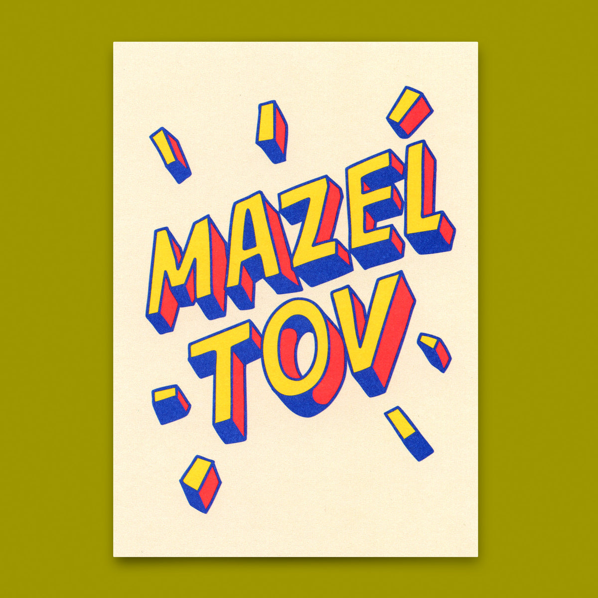 Postkarte "Mazel Tov" | Besondere Karte für jeden Anlass