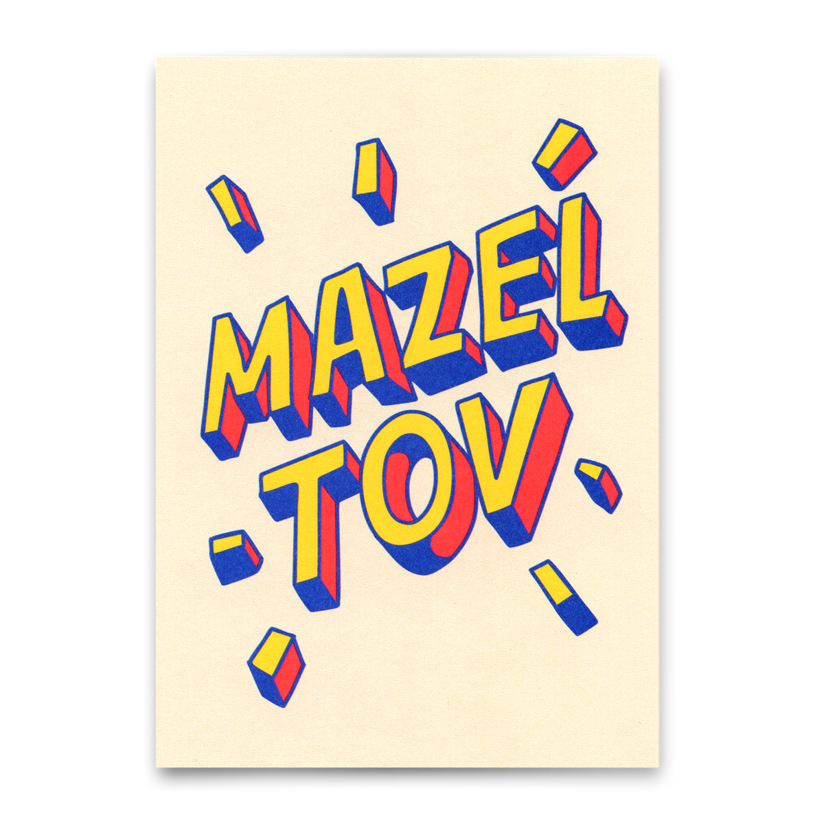 Postkarte "Mazel Tov" | Besondere Karte für jeden Anlass
