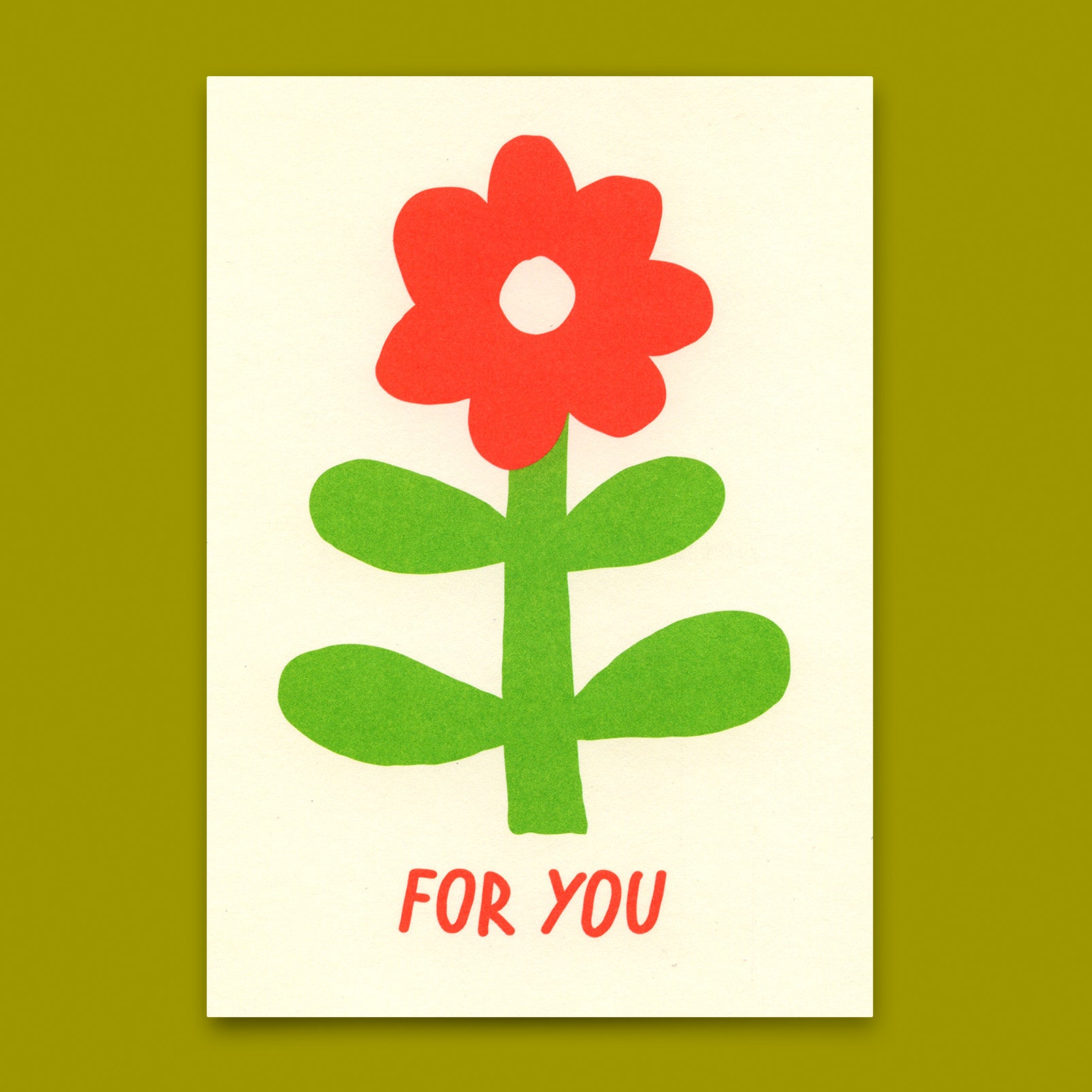 Postkarte "For you Flower" | Schöne Karte für jeden Anlass