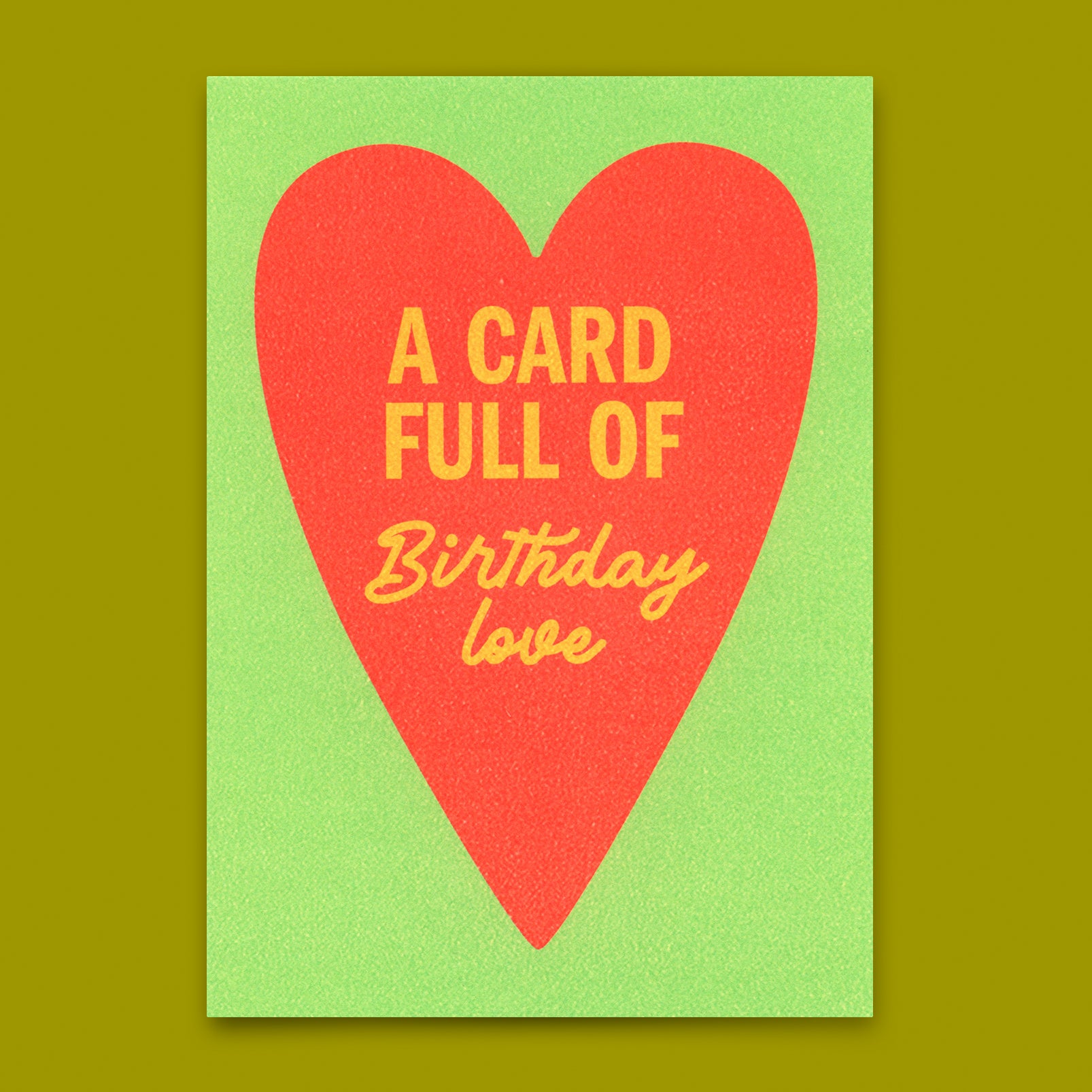 Postkarte "Birthday love Heart" | Schöne Karte zum Geburtstag