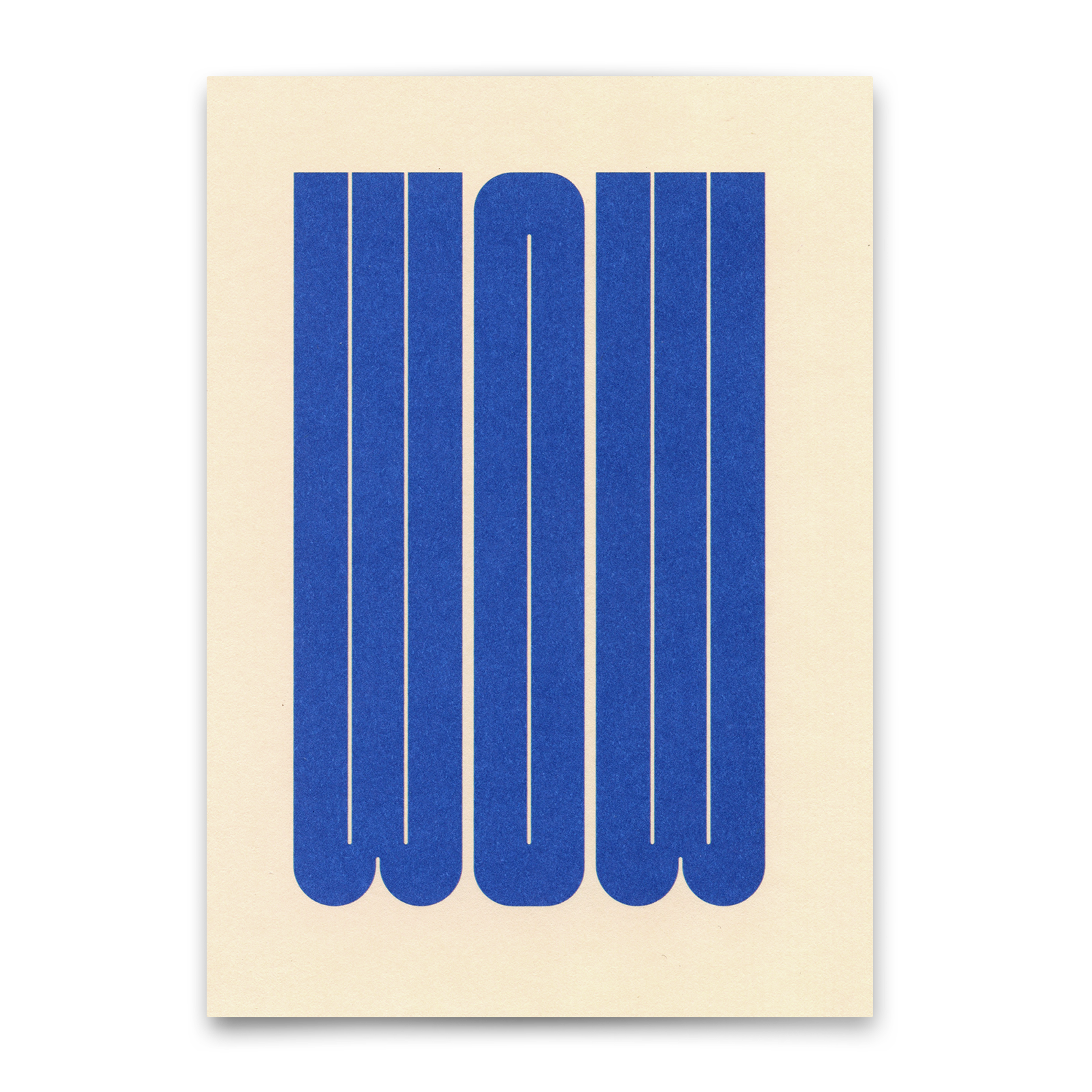 Postkarte "Wow Blue" | Coole Karte für jeden Anlass
