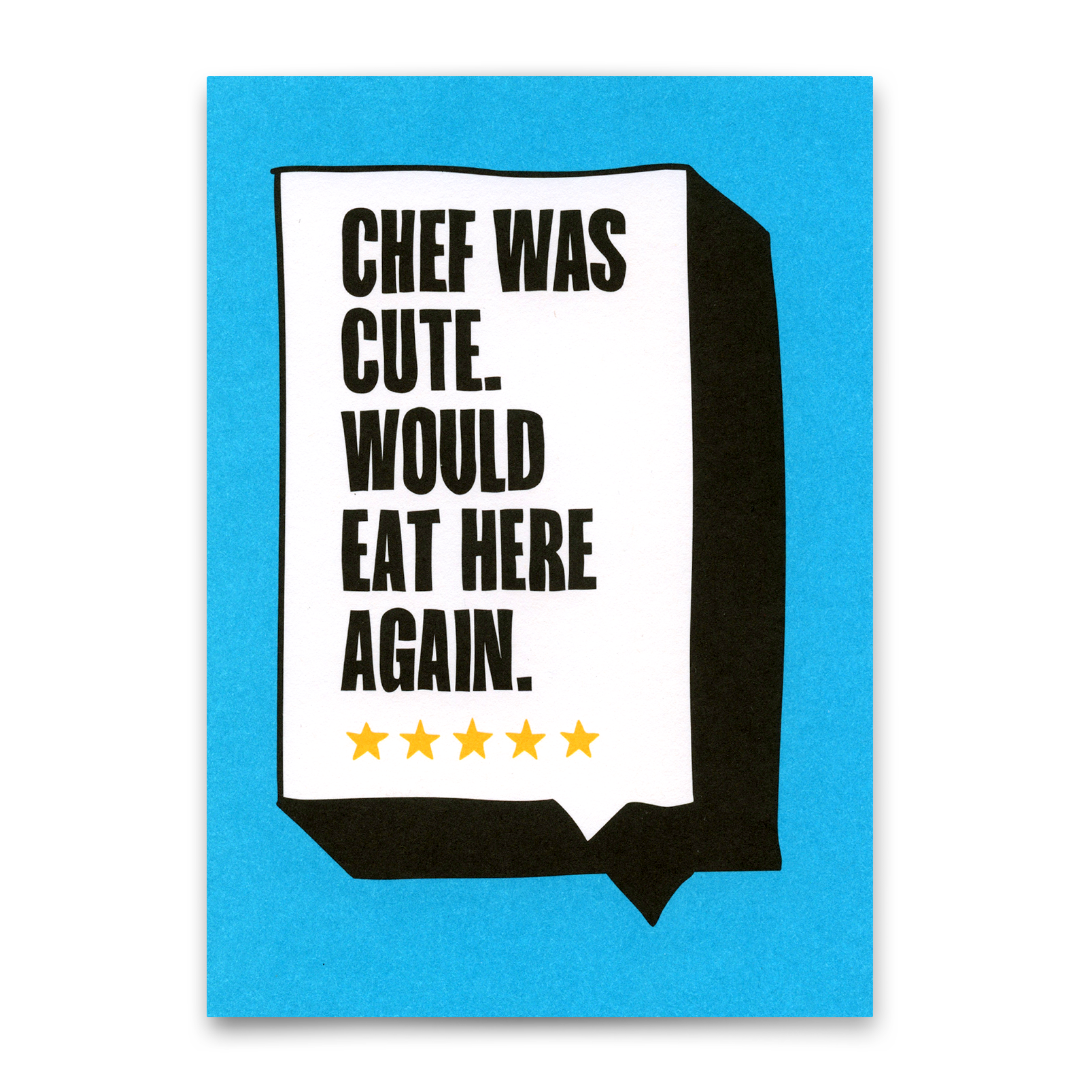Postkarte "Chef was cute" | Lustige Karte mit Spruch