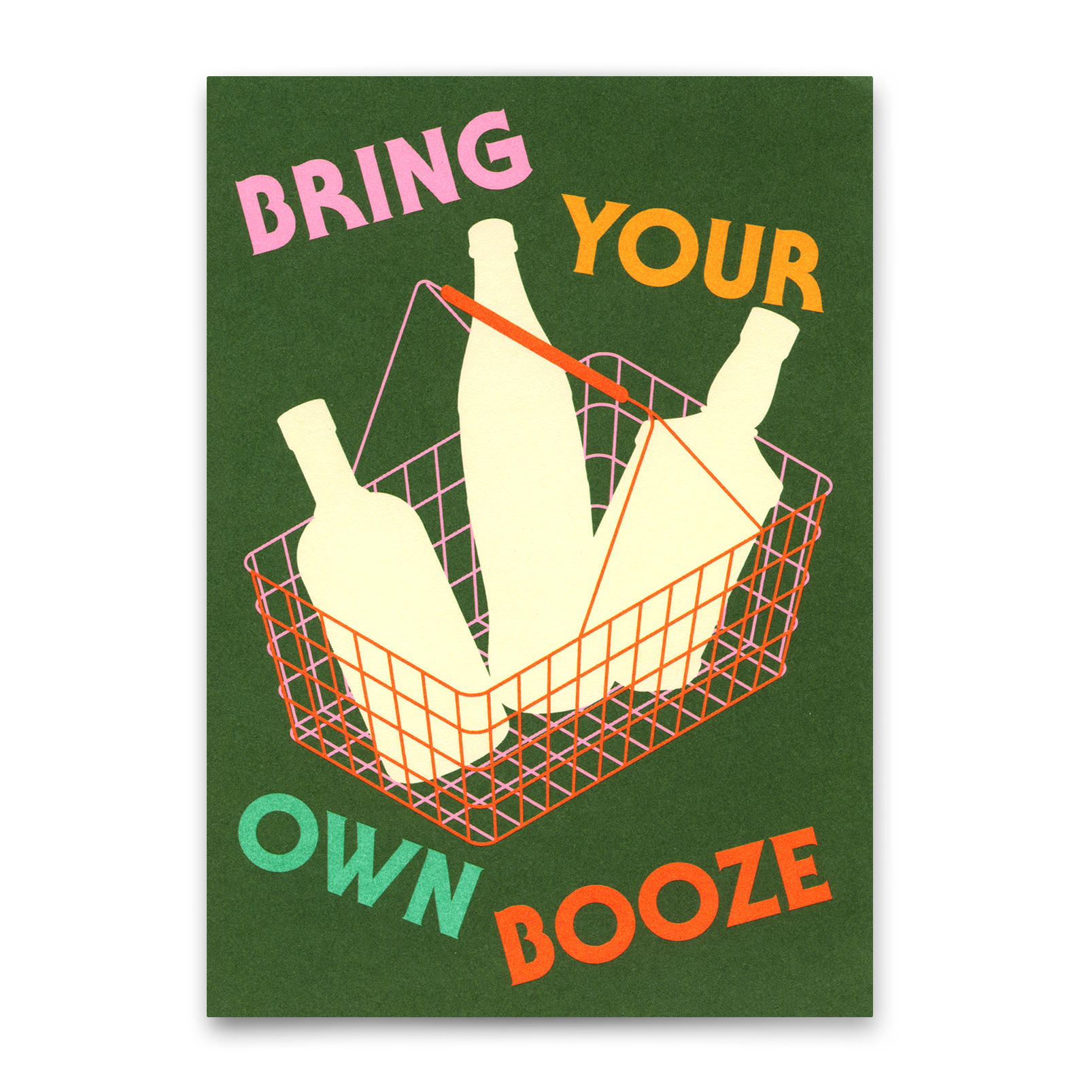 Postkarte "Bring your own Booze" | Lustige Karte für jeden Anlass