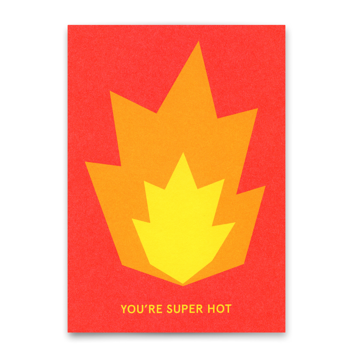 Postkarte "You're super hot" | Coole Karte für jeden Anlass