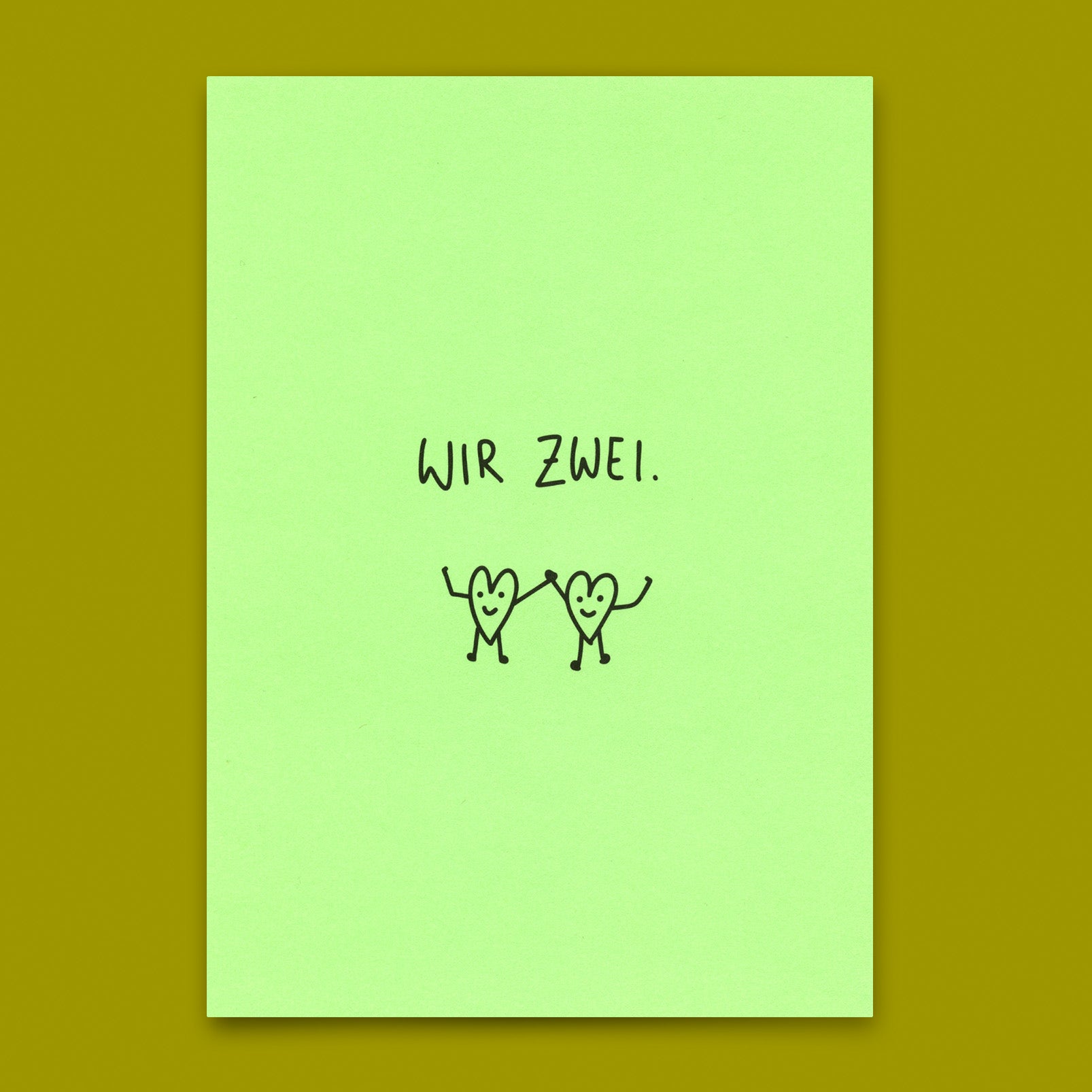 Postkarte "Wir zwei" | Schöne Karte für Verliebte