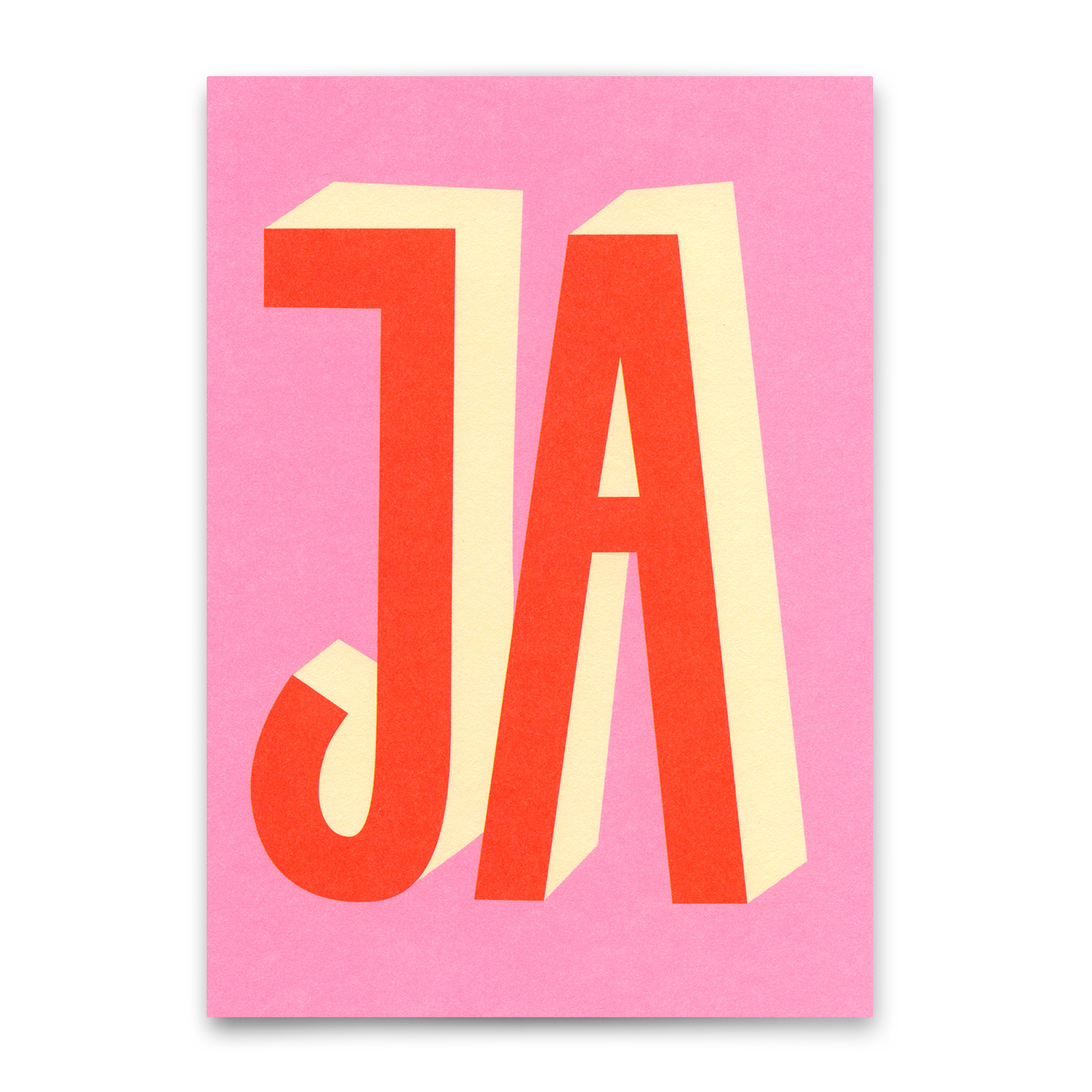 Postkarte "JA" | Coole Karte für jeden Anlass