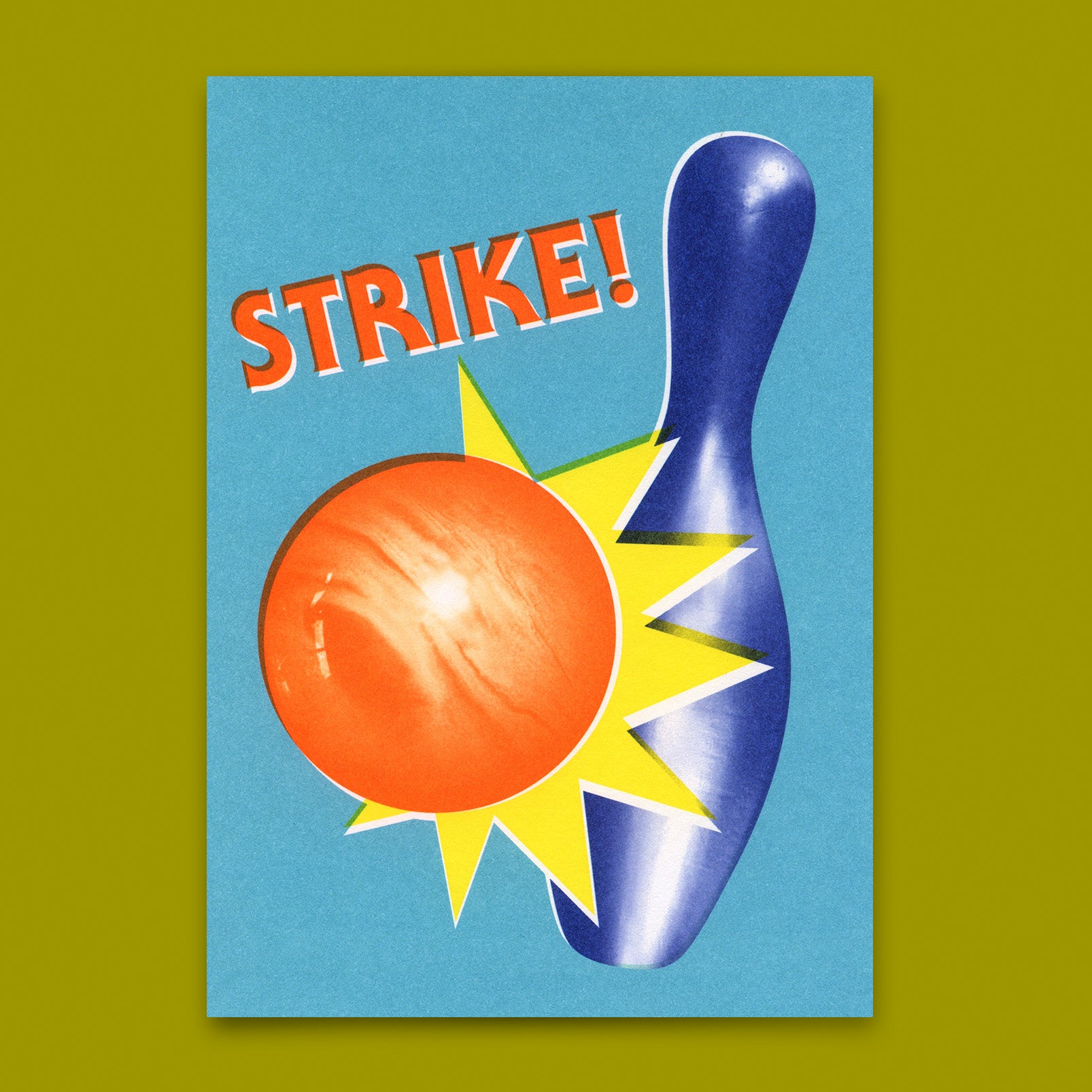 Postkarte "Strike" | Coole Karte zum Gratulieren