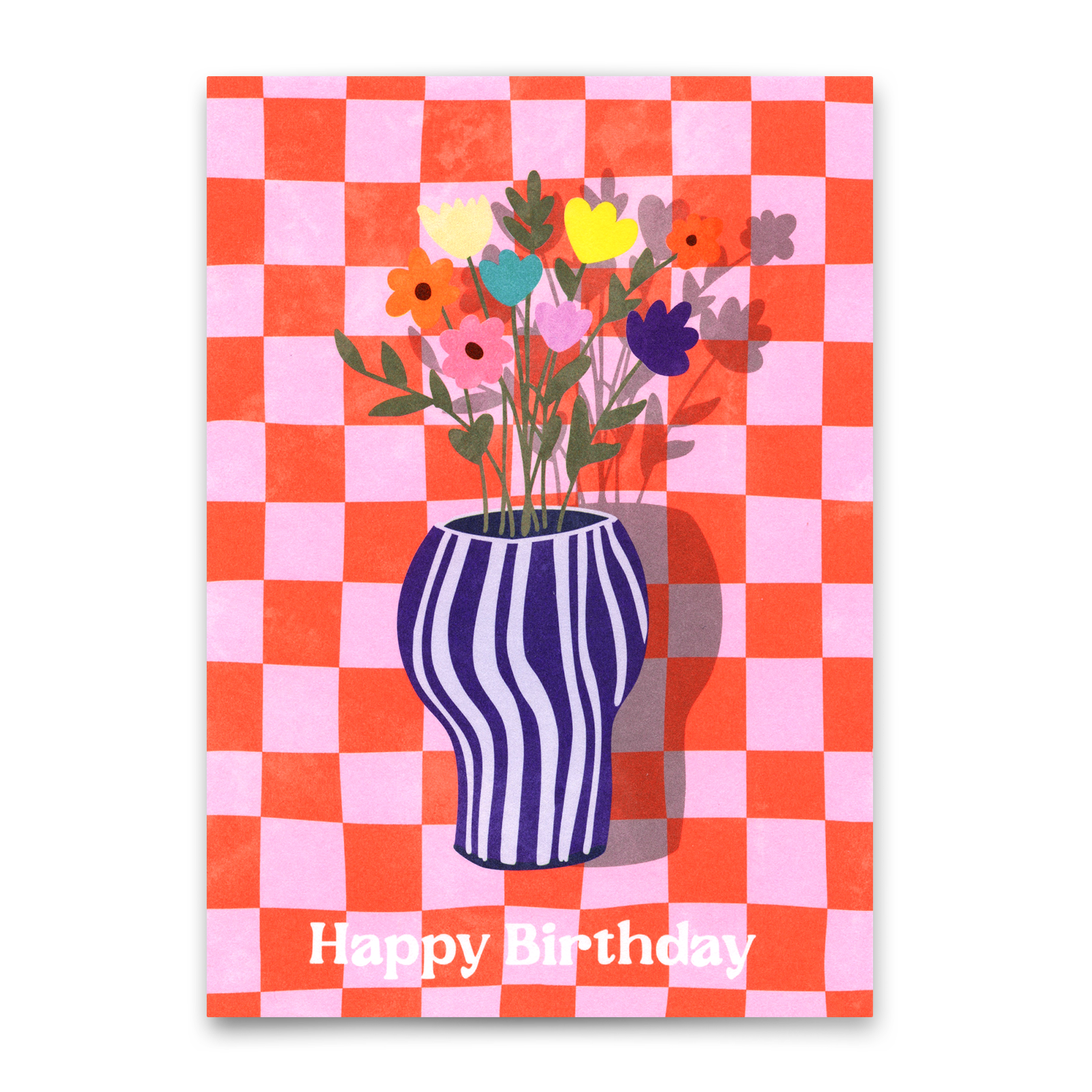 Postkarte "Happy Birthday Vase" | Schöne Karte zum Geburtstag