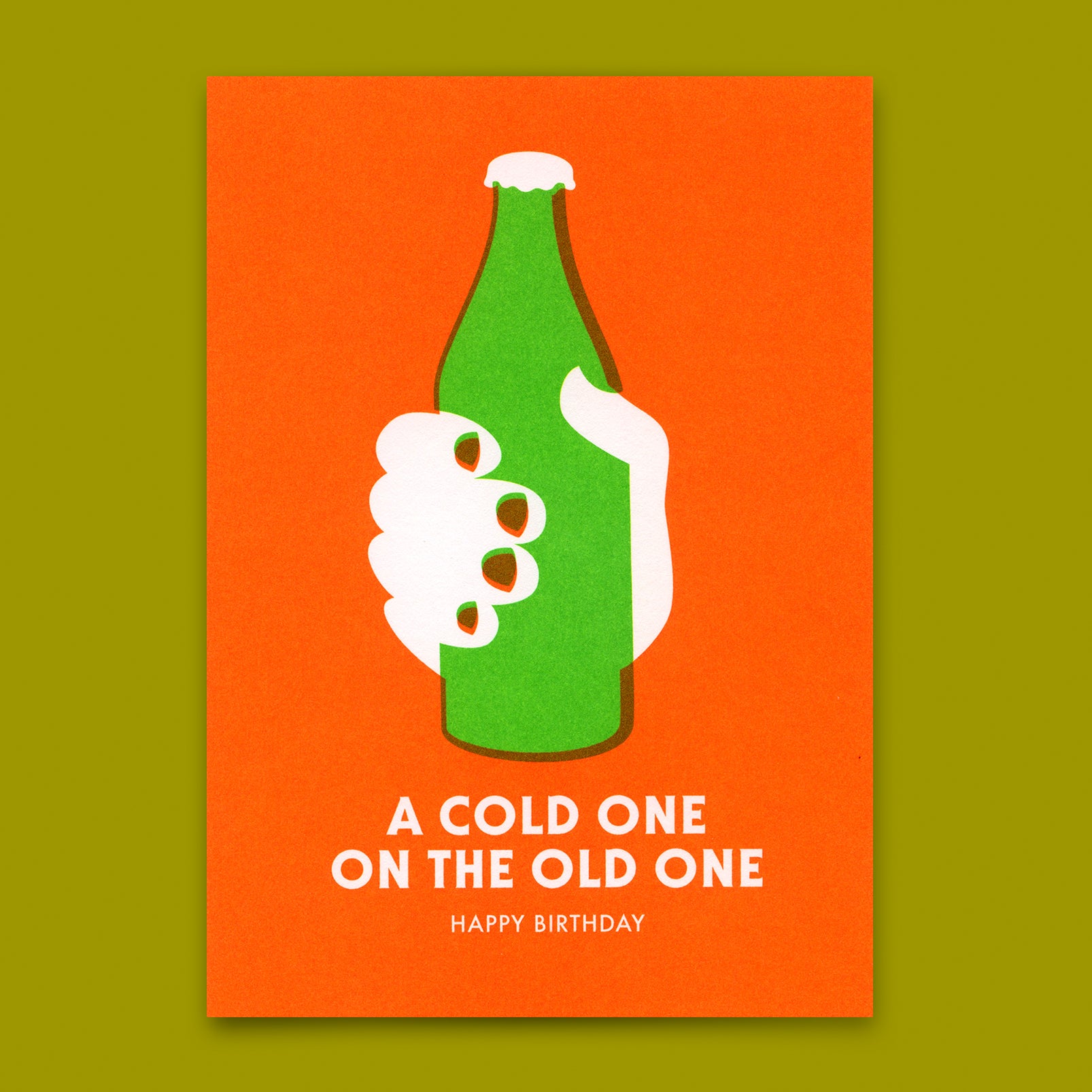 Postkarte "A cold one" | Coole Karte zum Geburtstag
