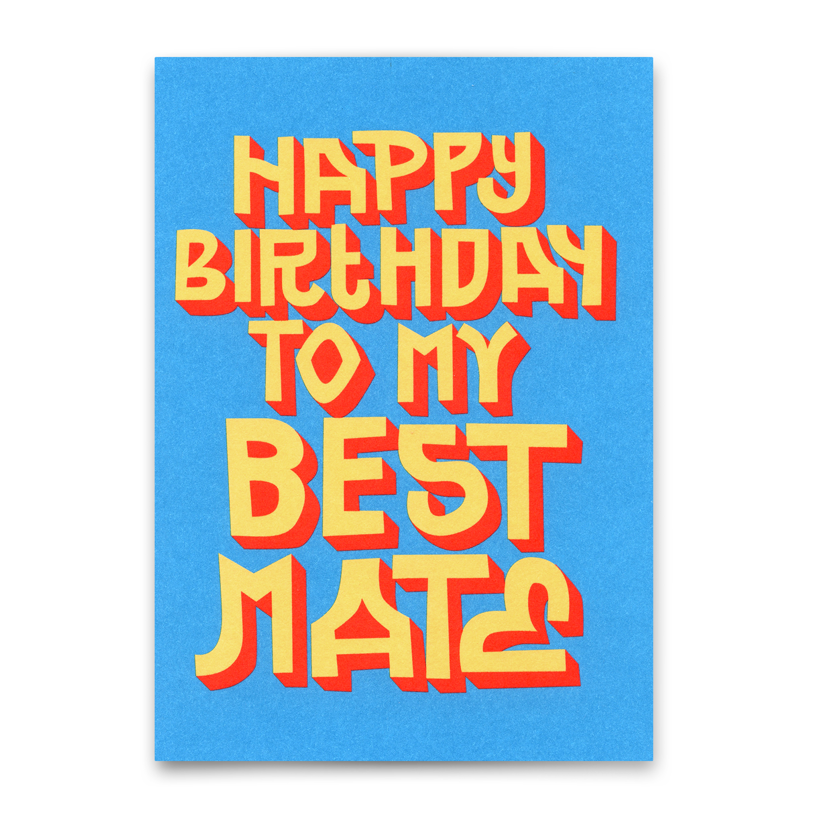 Postkarte "Happy Birthday Best Mate" | Coole Karte zum Geburtstag