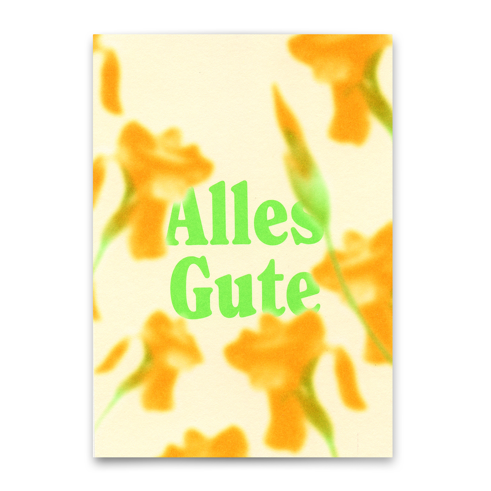 Postkarte "Alles Gute Blume Blurred" | Besondere Karte zum Geburtstag