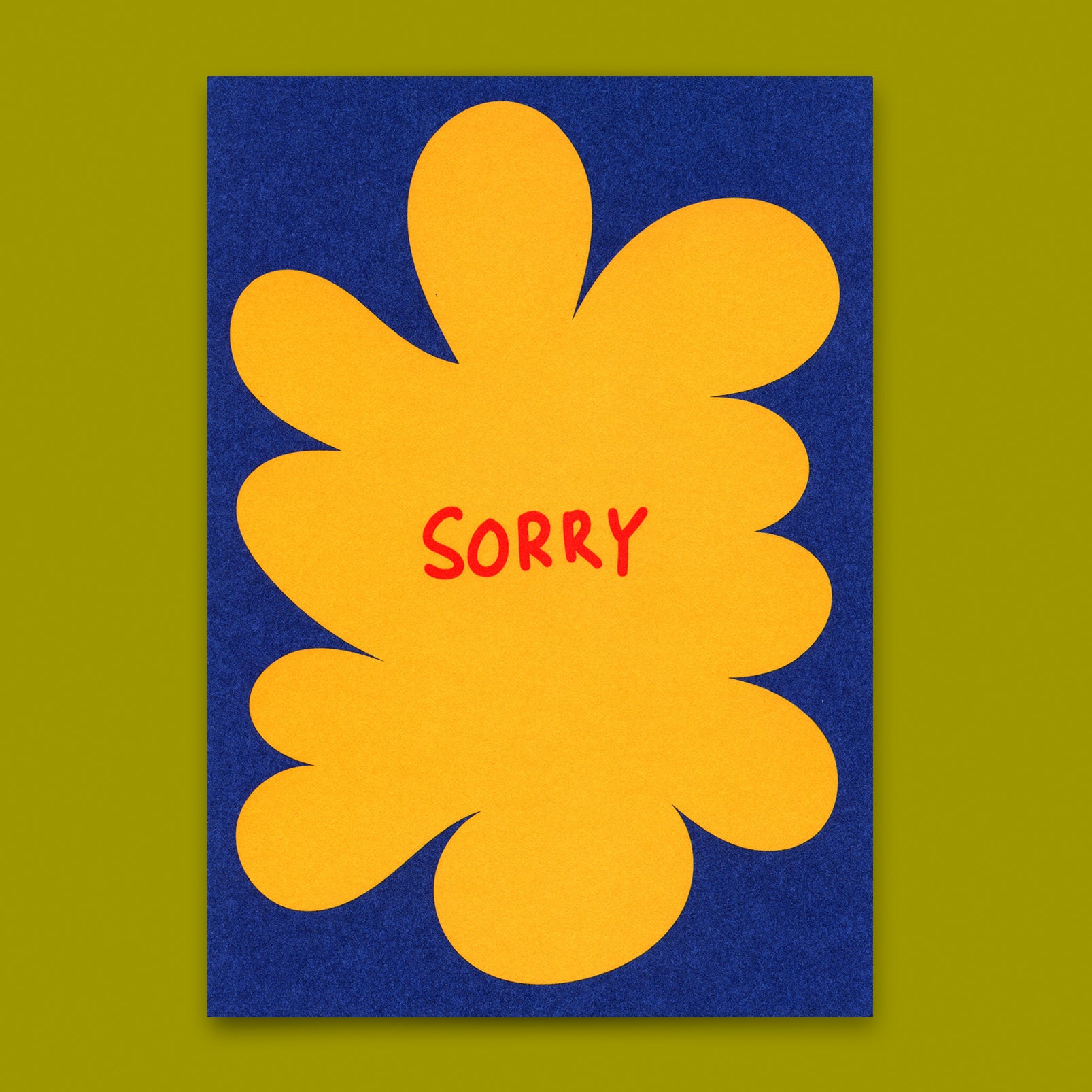 Postkarte "Sorry Abstrakt" | Besondere Karte zum Entschuldigen