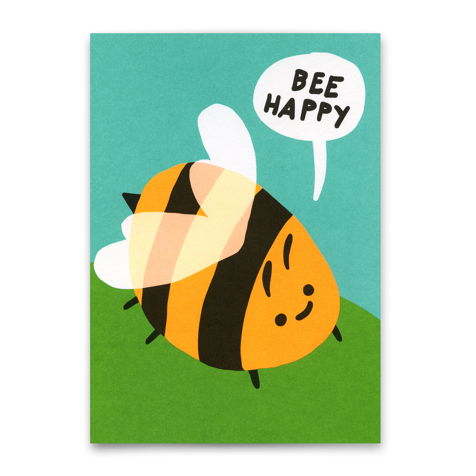Postkarte "Be Happy" | Schöne Karte für jeden Anlass